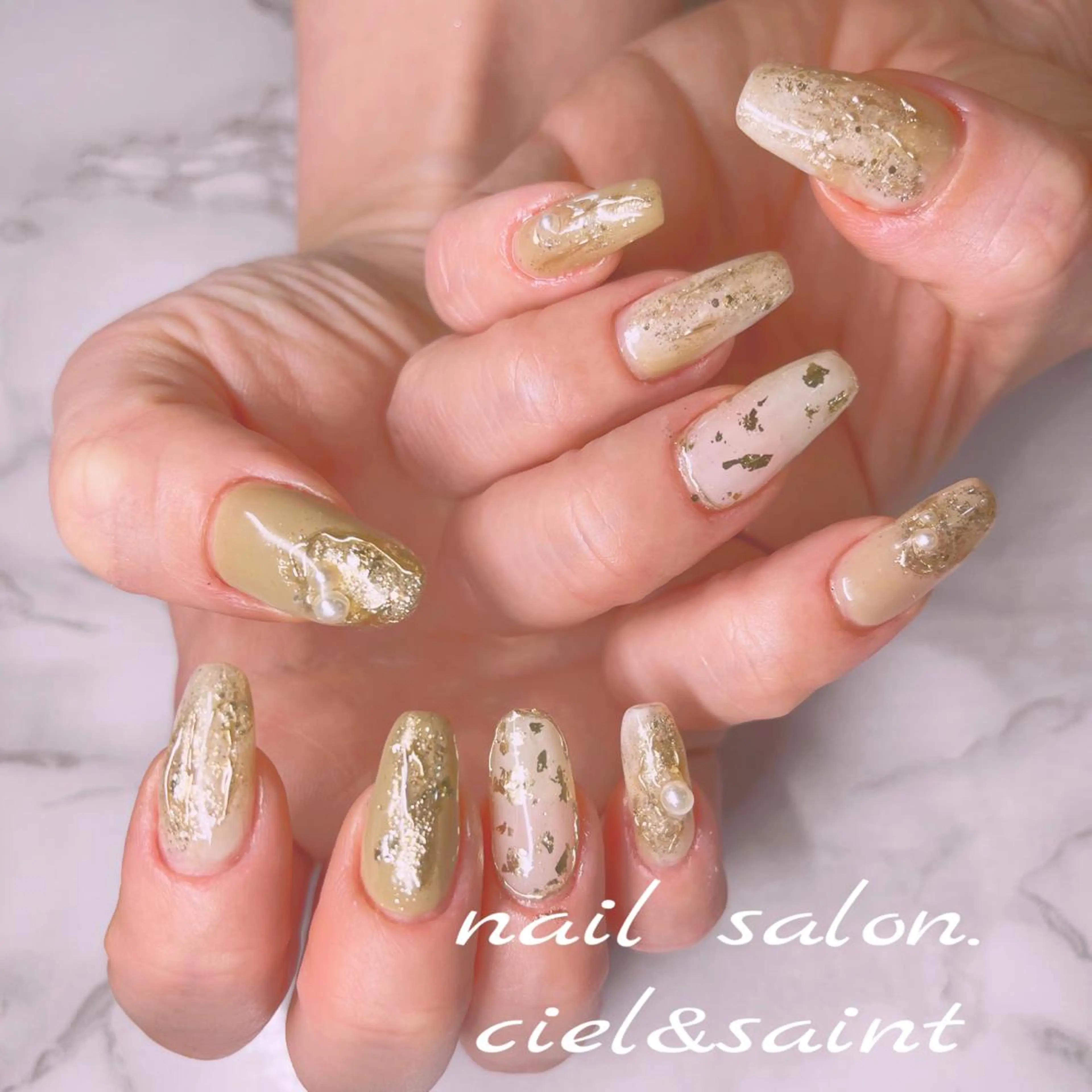ネイル ハンドネイル nail salon ciel&saintのネイルデザイン