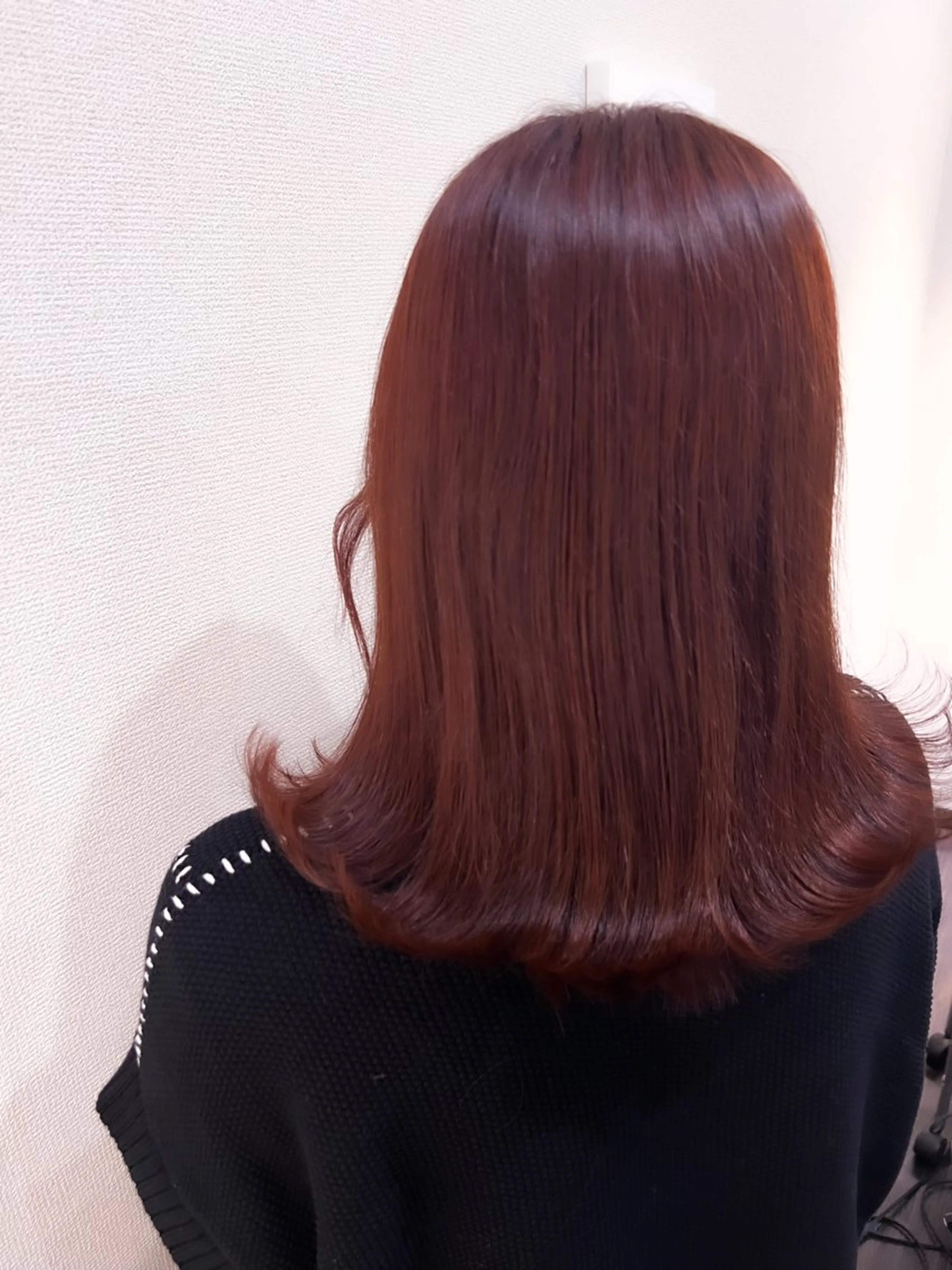 カット【ミディアム】＋ワンカラー【ブリーチなし】 ※3cm以上カットの写真