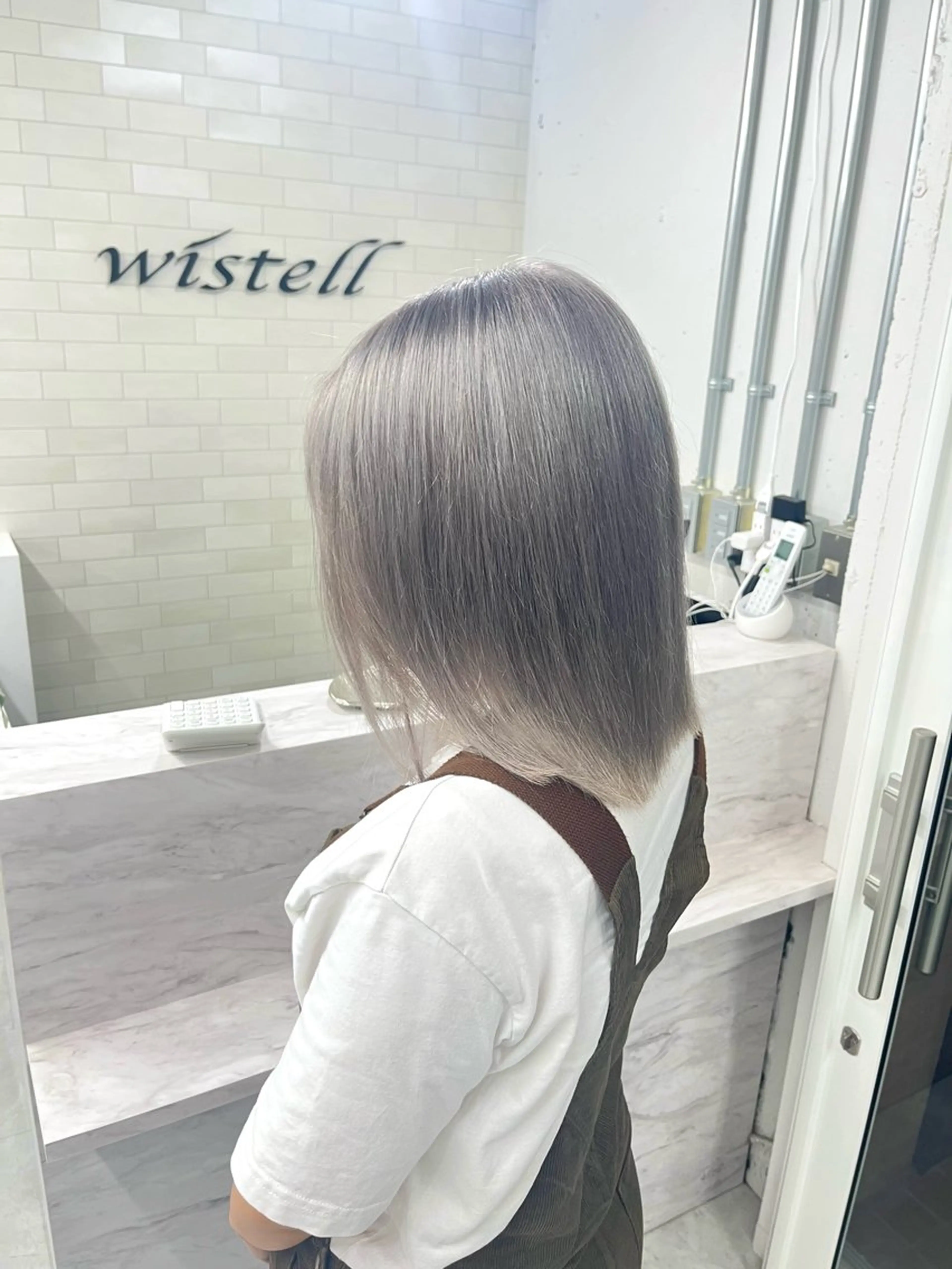ミディアム ヘアカラー wistell渋谷所属・🌠ルイ🌠 ブリーチモデル募集中のヘアスタイル