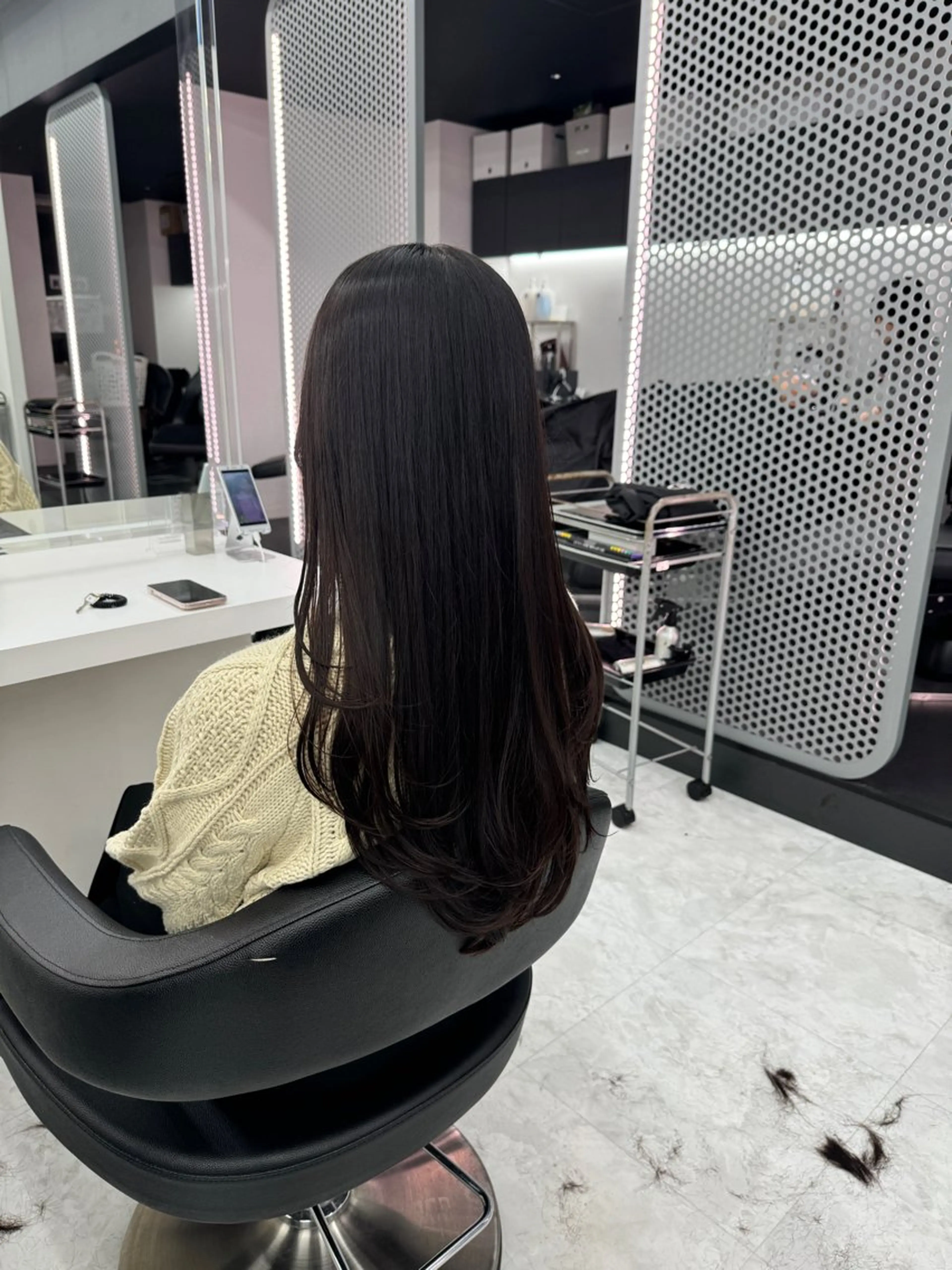 ロング カラー カット ヘアカラー トリートメント ヘッドスパ ヘアセット 💖透明感カラー＆暗 髪専門💖Akariのヘアスタイル