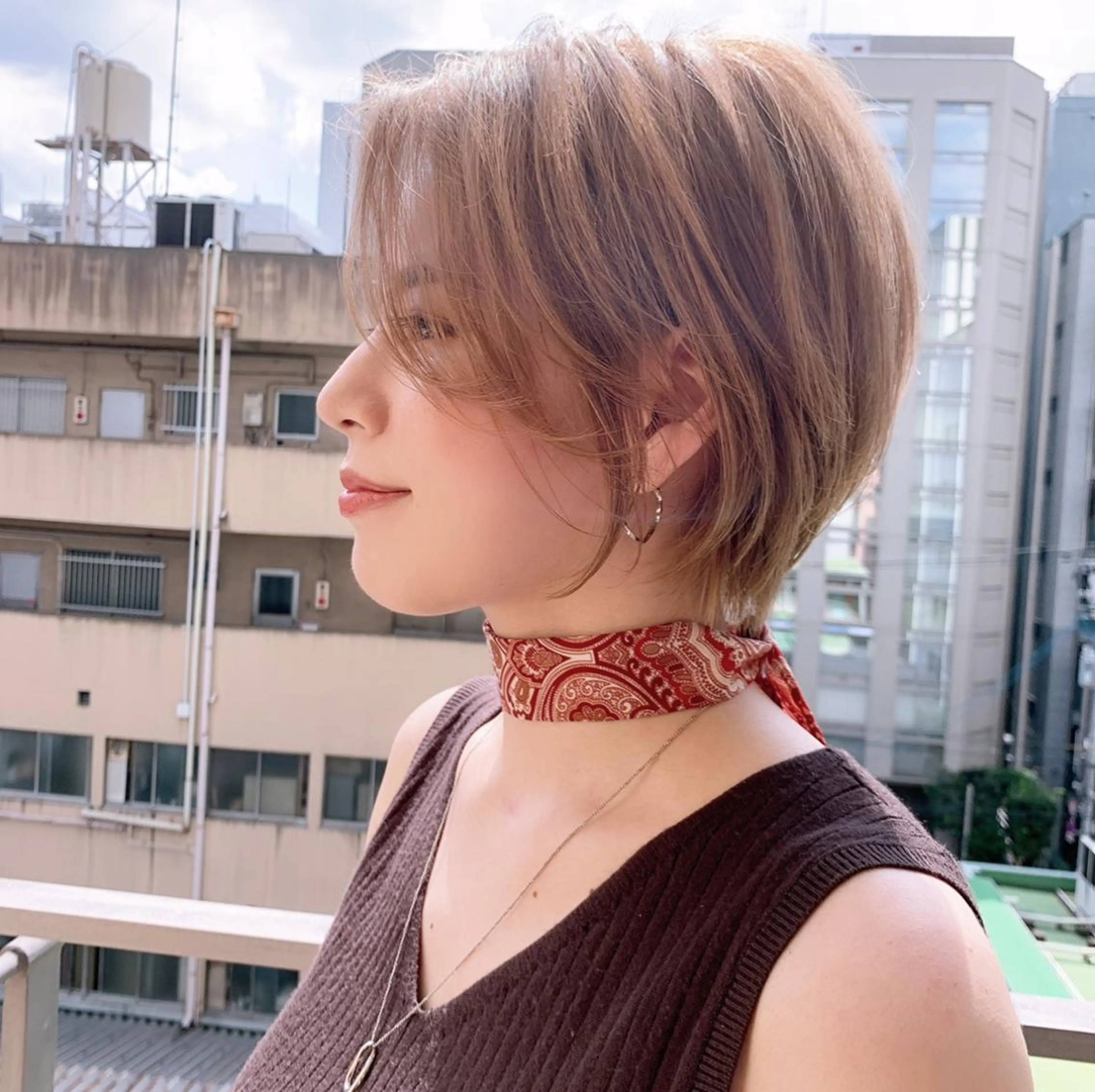 ショート レイヤーカット ヘアカラー トリートメント 韓国ヘア/髪質改善 /Harunaのヘアスタイル