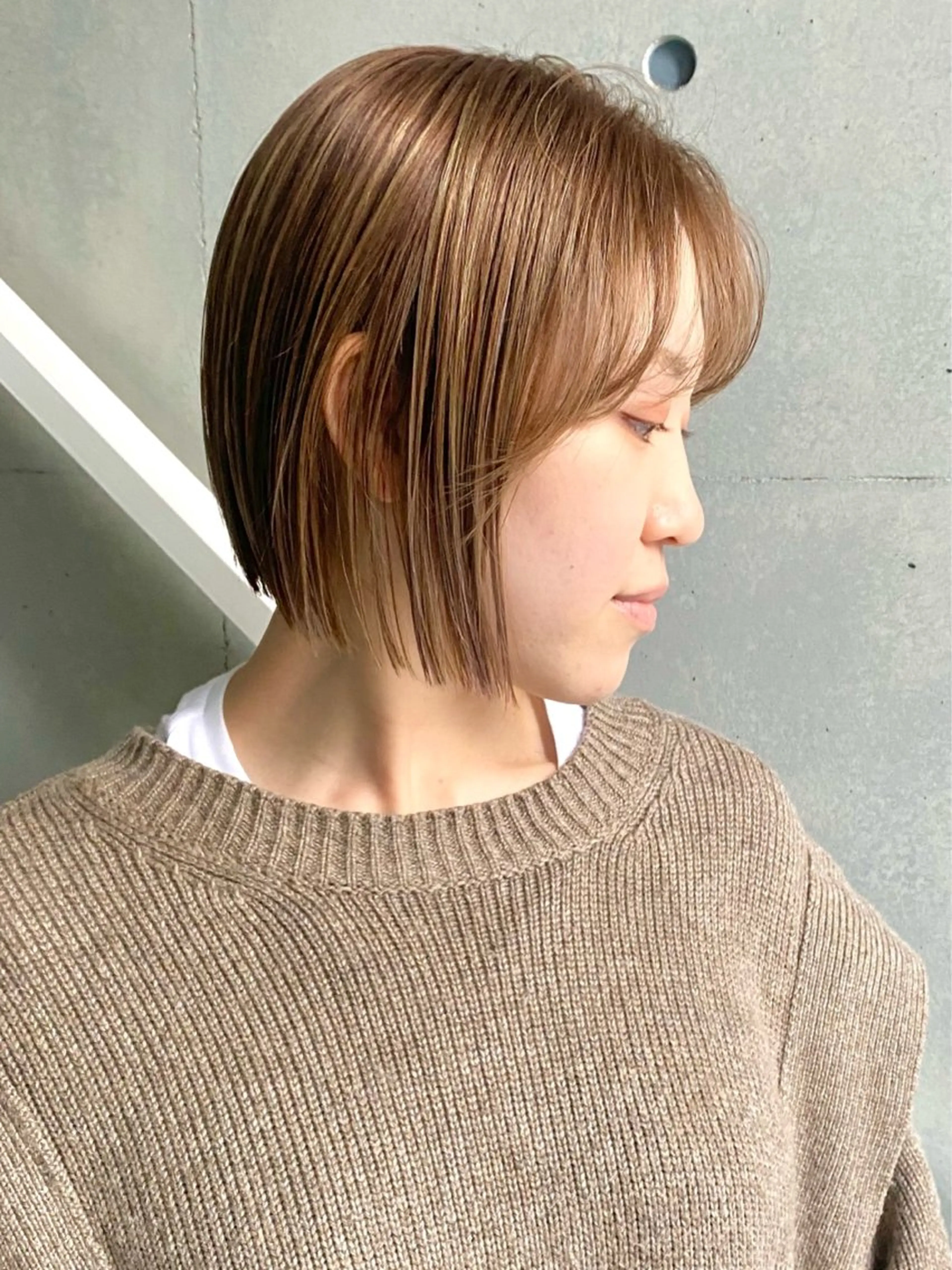 ショート カラー ボブ ショートヘア ショート/ハイライト /白髪ぼかし🌿松本のヘアスタイル