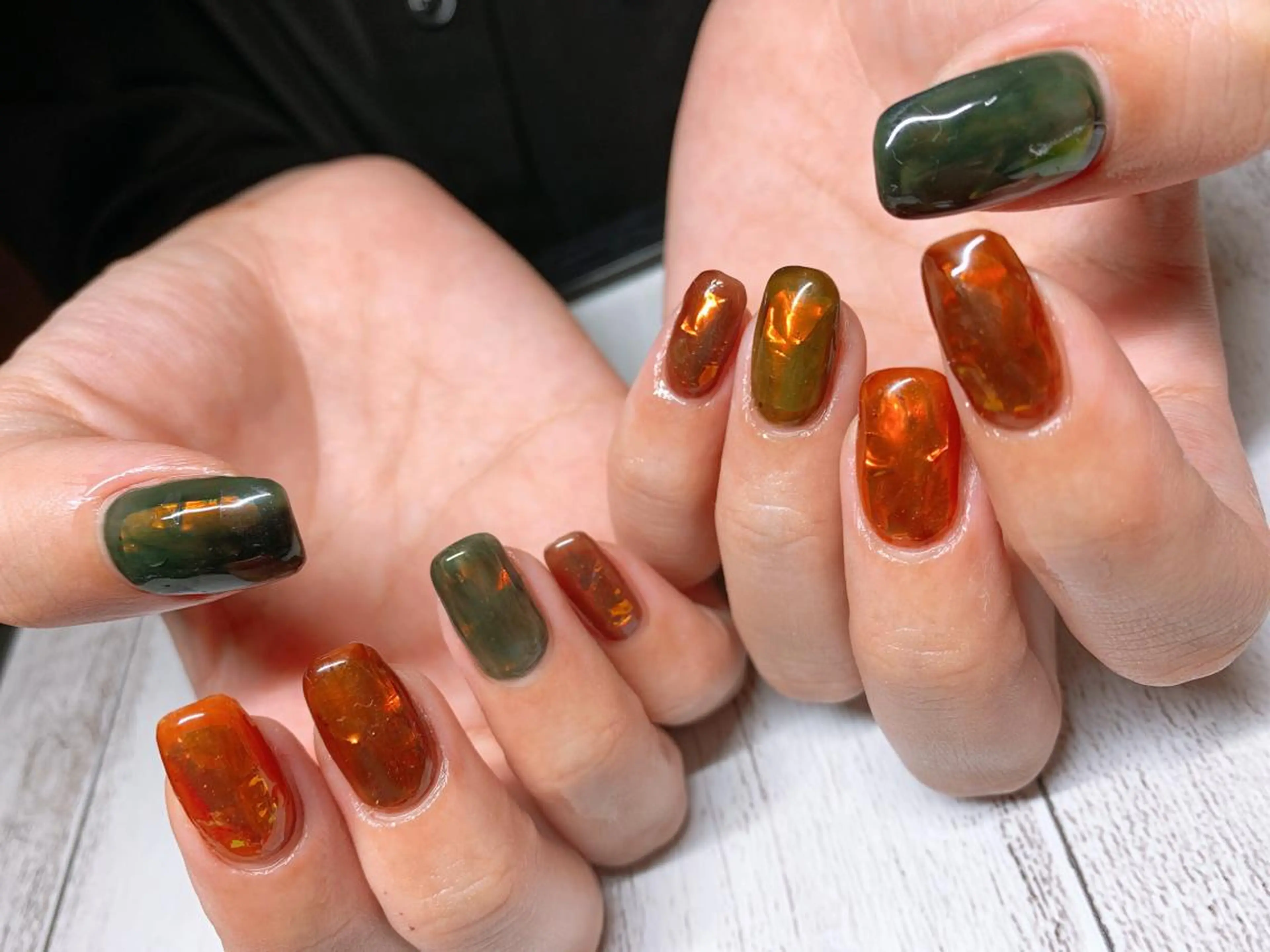 ネイル 氷ネイル・うるうるネイル ハンドネイル Nail &Beauty Salon ☆Kirari☆所属・ビューティサロン ☆Kirari☆のネイルデザイン