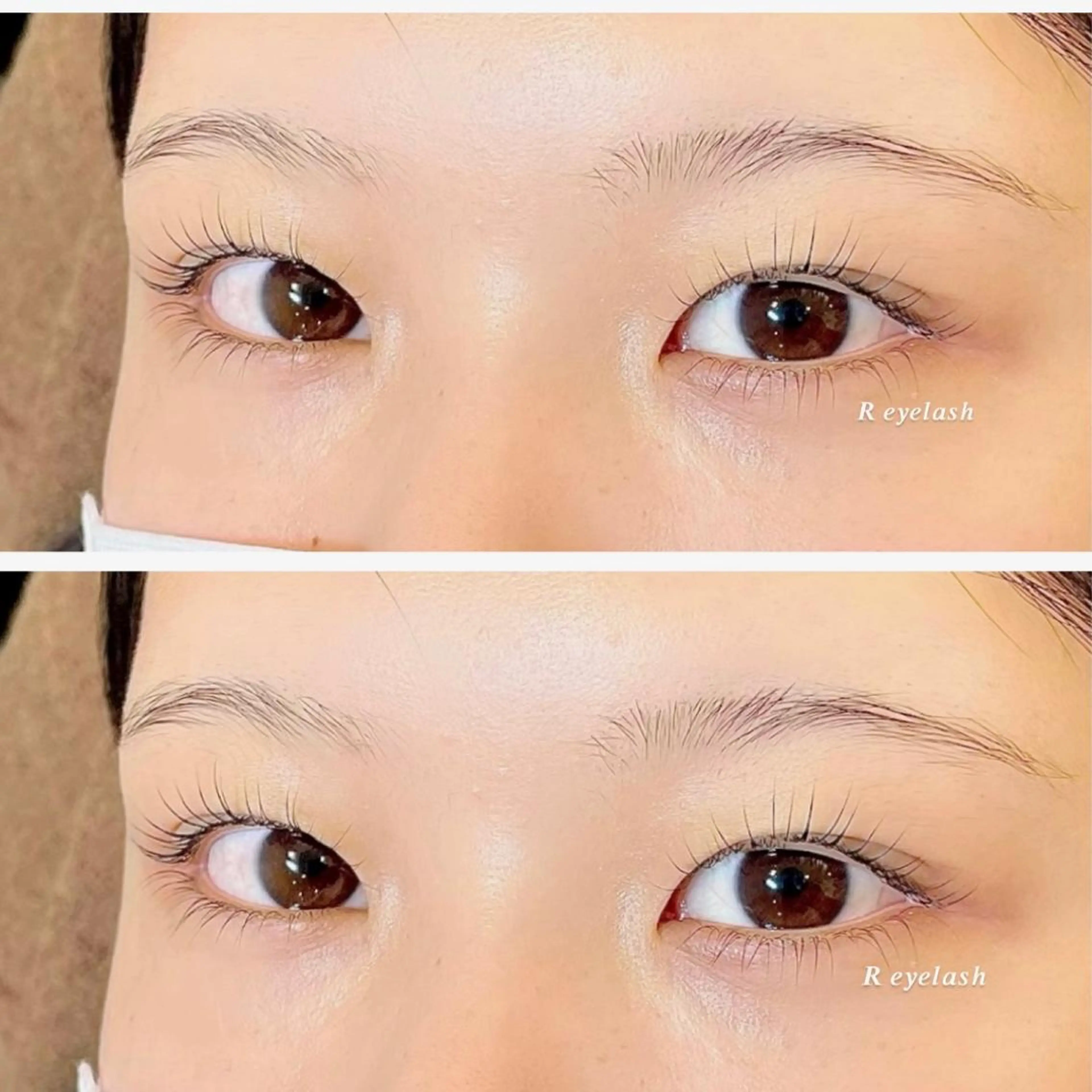 セミロング カラー パーマ ヘアアレンジ メンズ キッズ ネイル マツエク・マツパ アイブロウ マツパ 𝑹 eyelashのマツエク・マツパデザイン