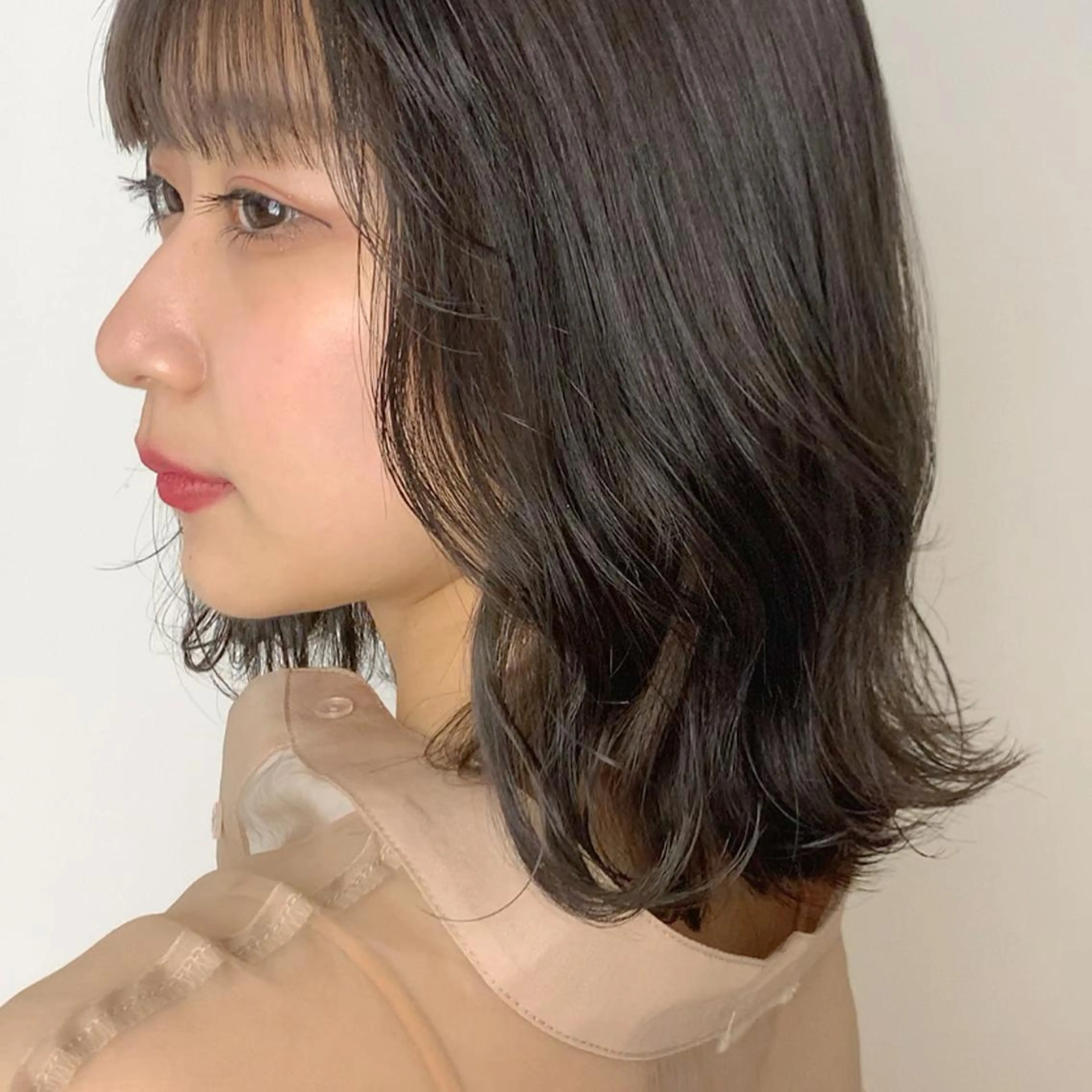 ミディアム カラー カット ヘアカラー 【淡色color/ nail】maikoのネイルデザイン