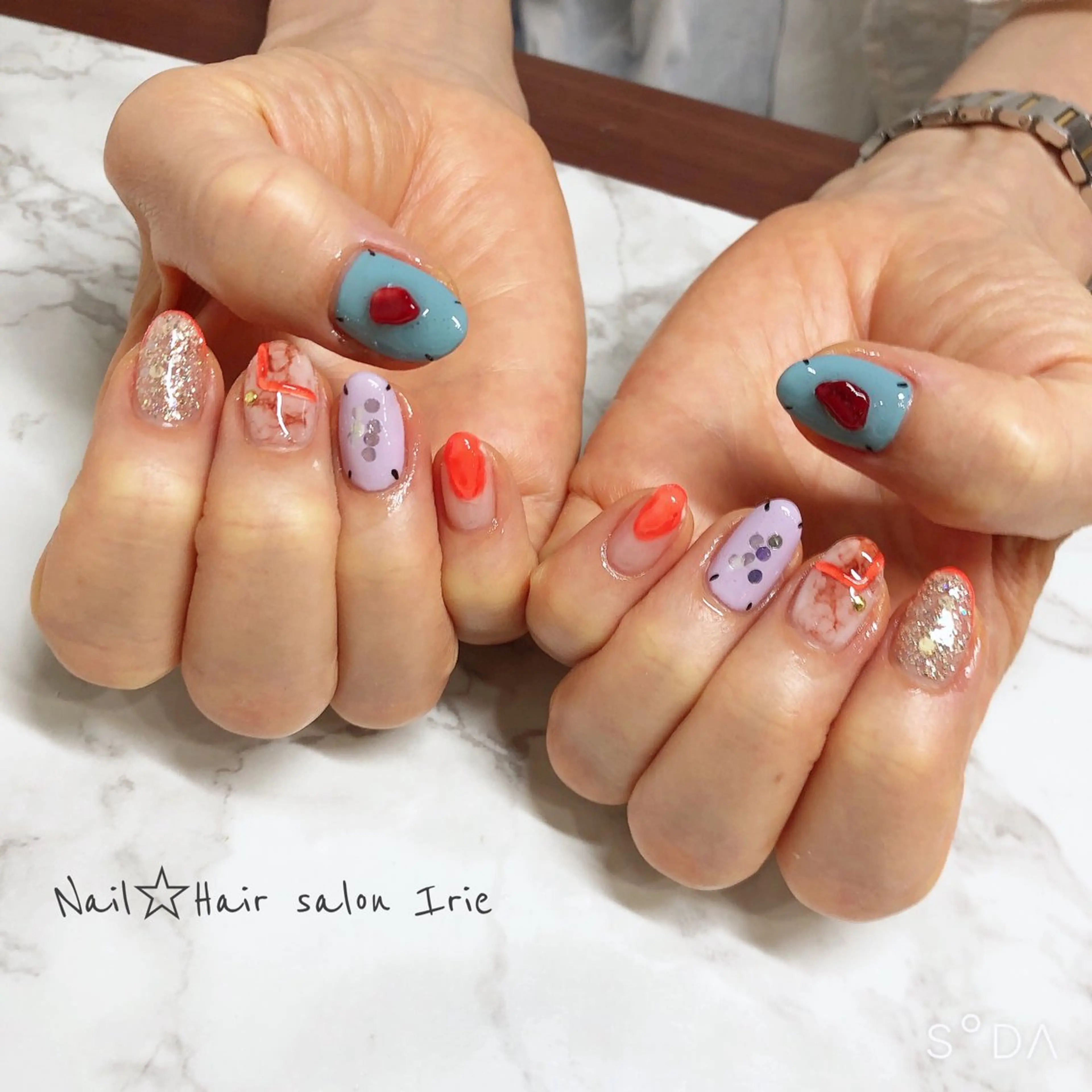 ネイル ハンドネイル Hair salon Irie所属・與儀 知佳のネイルデザイン