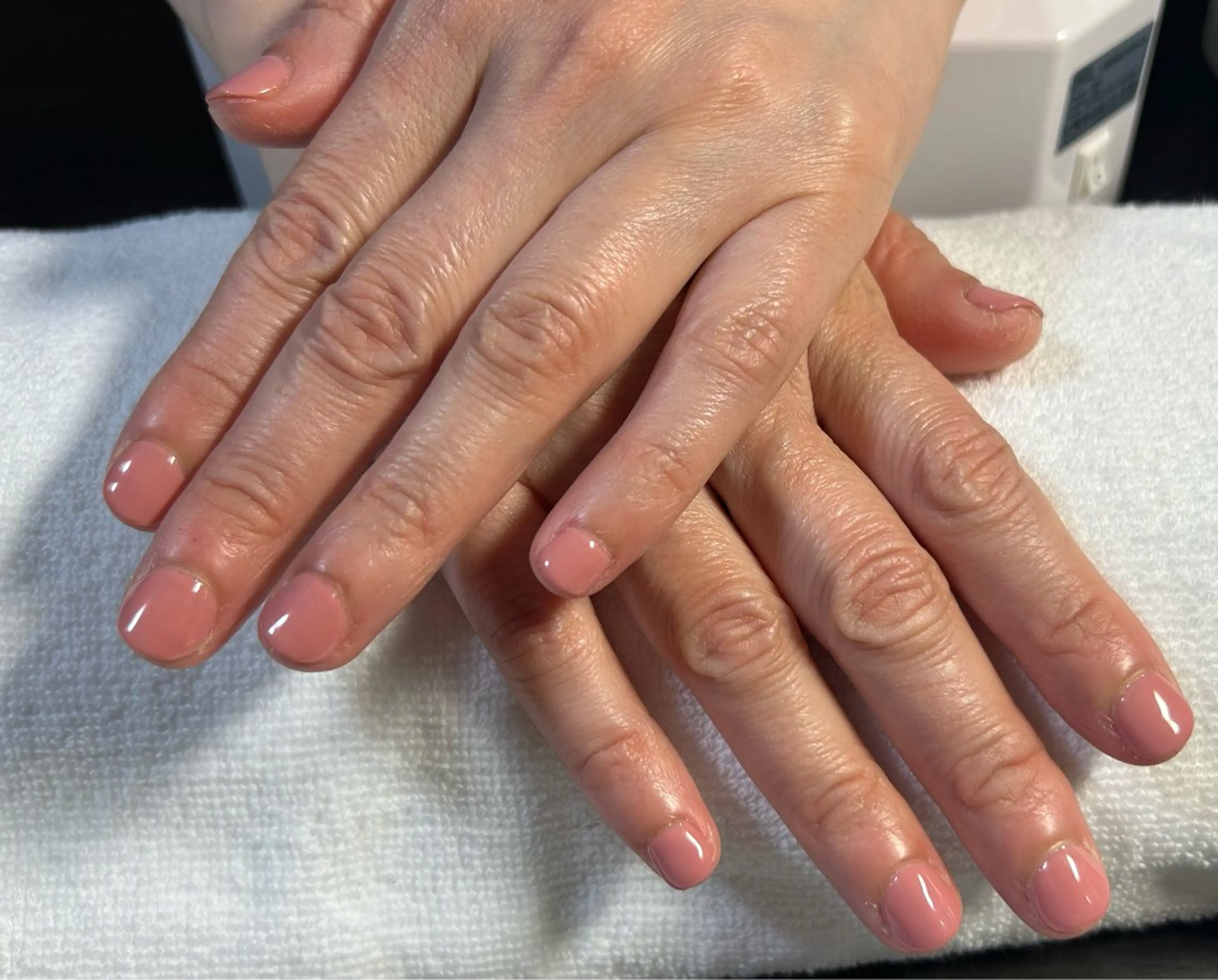 ネイル ワンカラーネイル ピンク 二階堂 晴菜のネイルデザイン