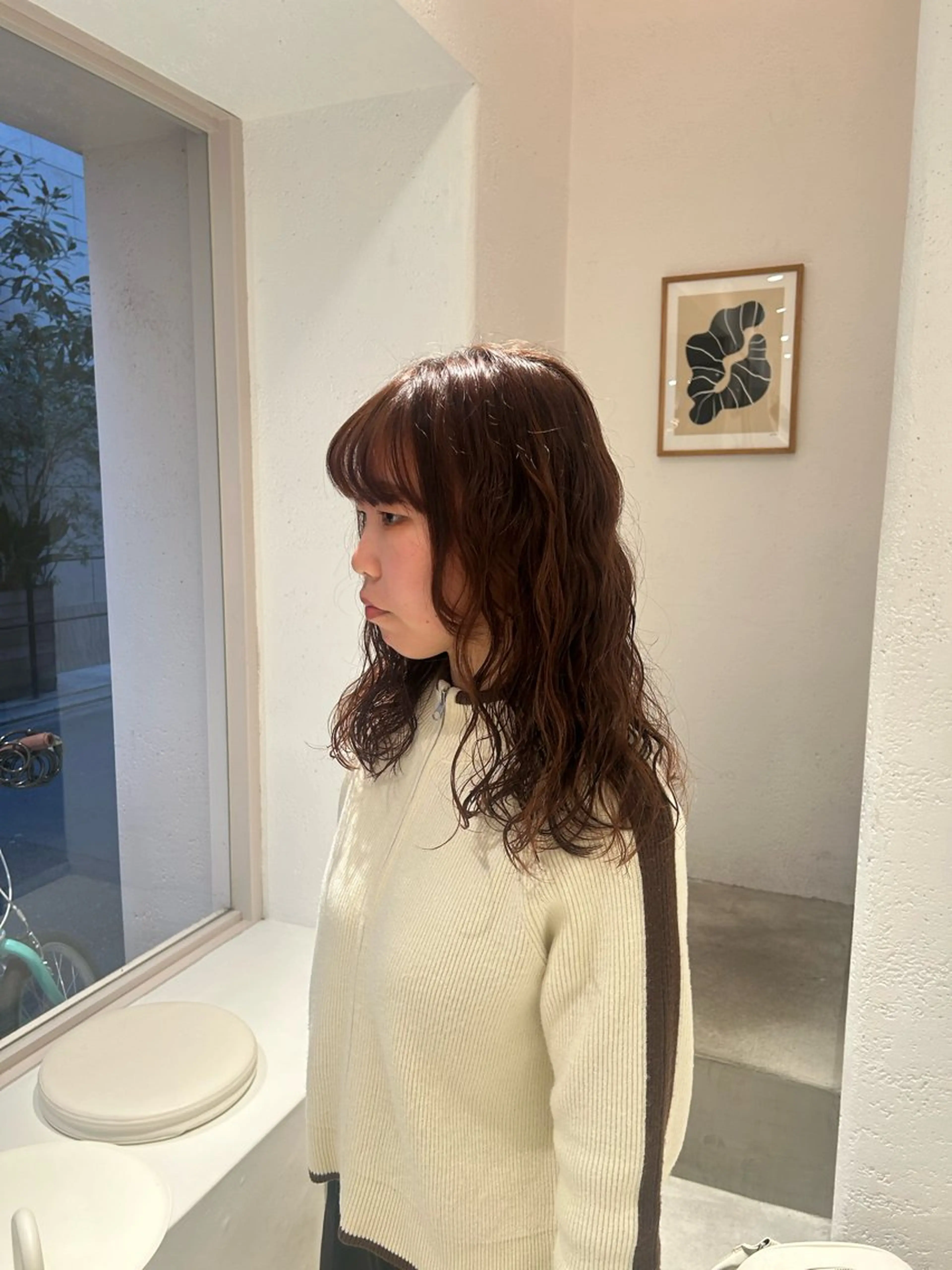 ミディアム iwami rena /Nary河原町のヘアスタイル