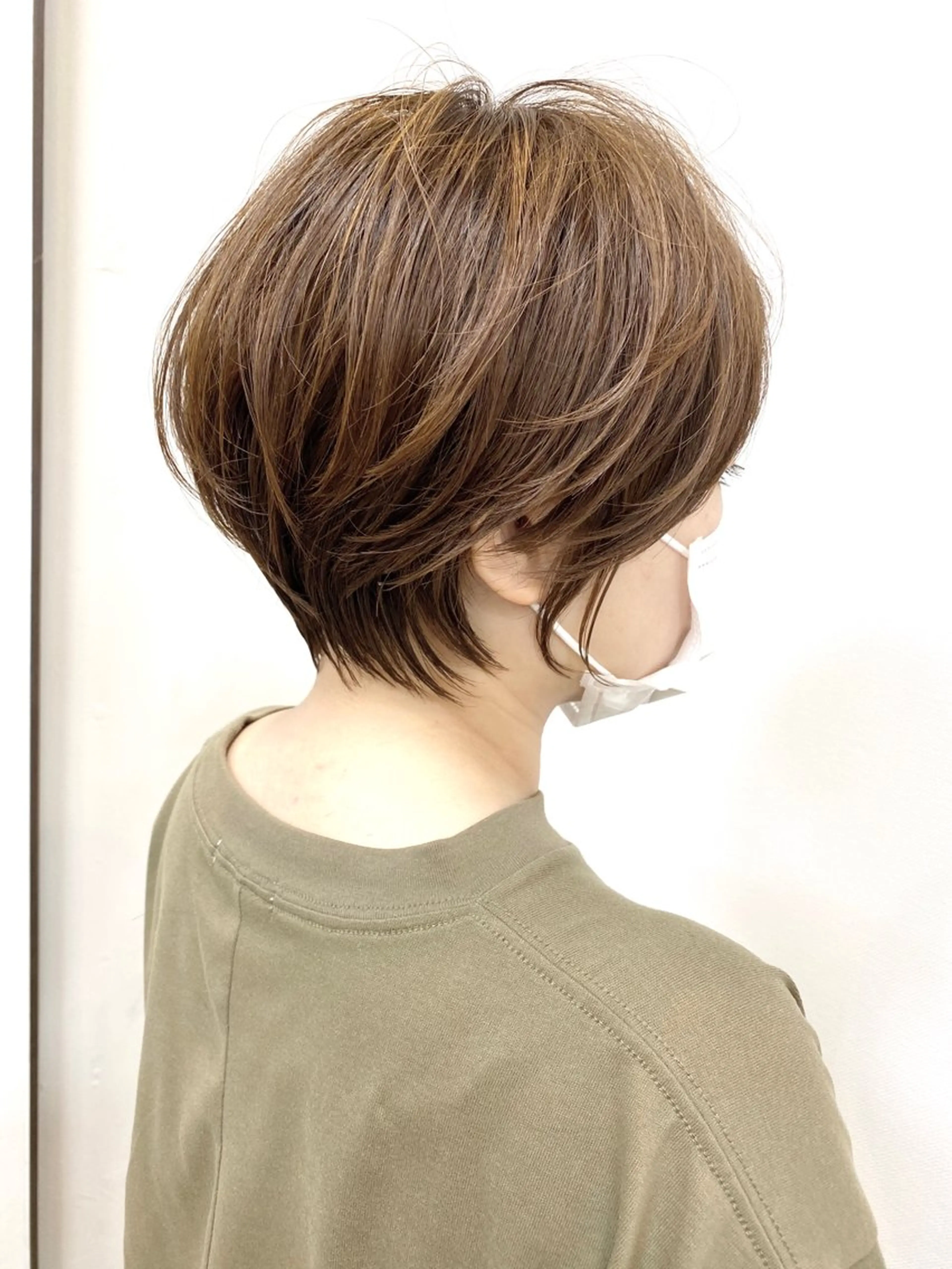 ショート カラー カット パーマ 藤田 祥平/ショートヘアのヘアスタイル