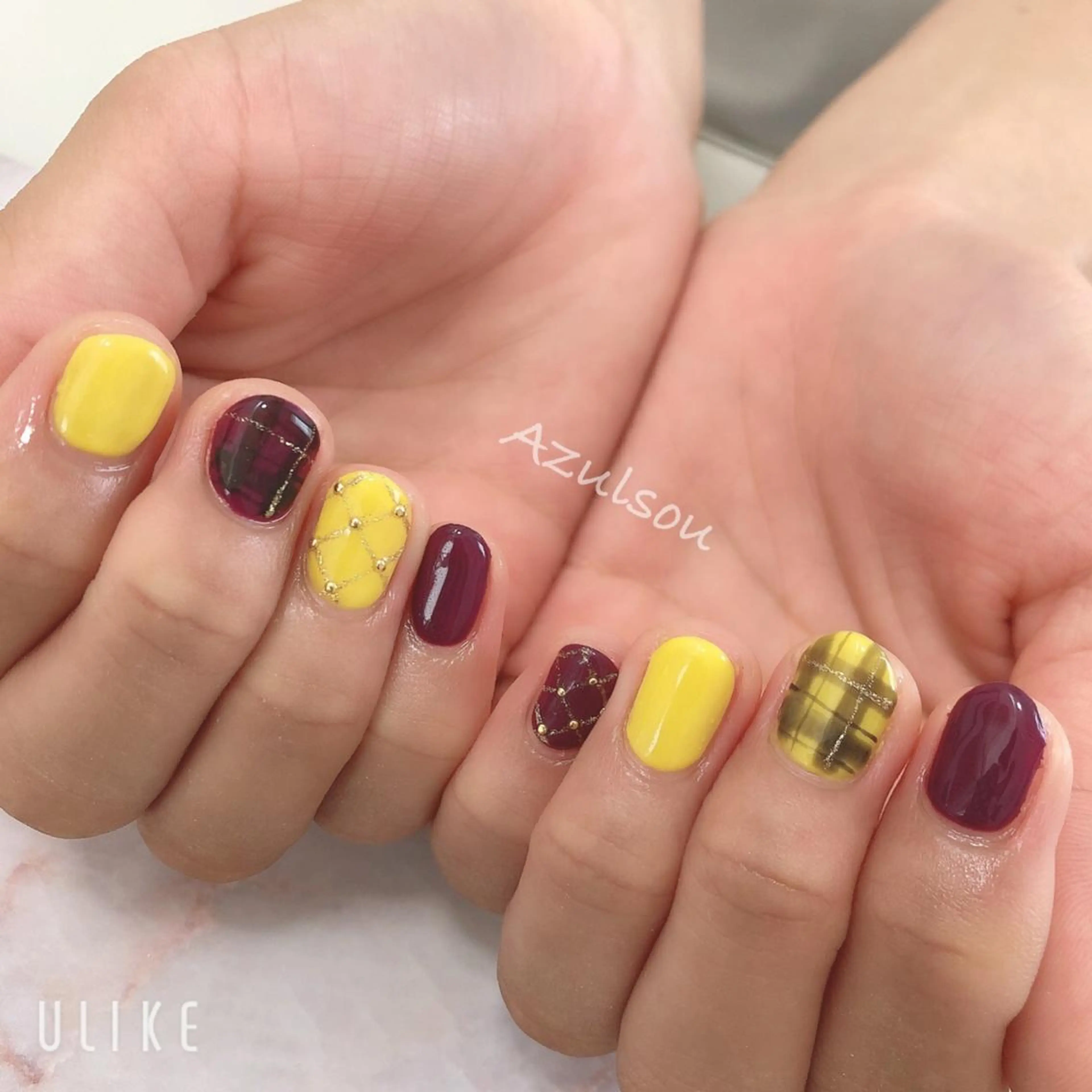 ネイル ジェルネイル 韓国ネイル ミラーネイル 持ち込み ニュアンスネイル Azulsou 廣川愛のネイルデザイン