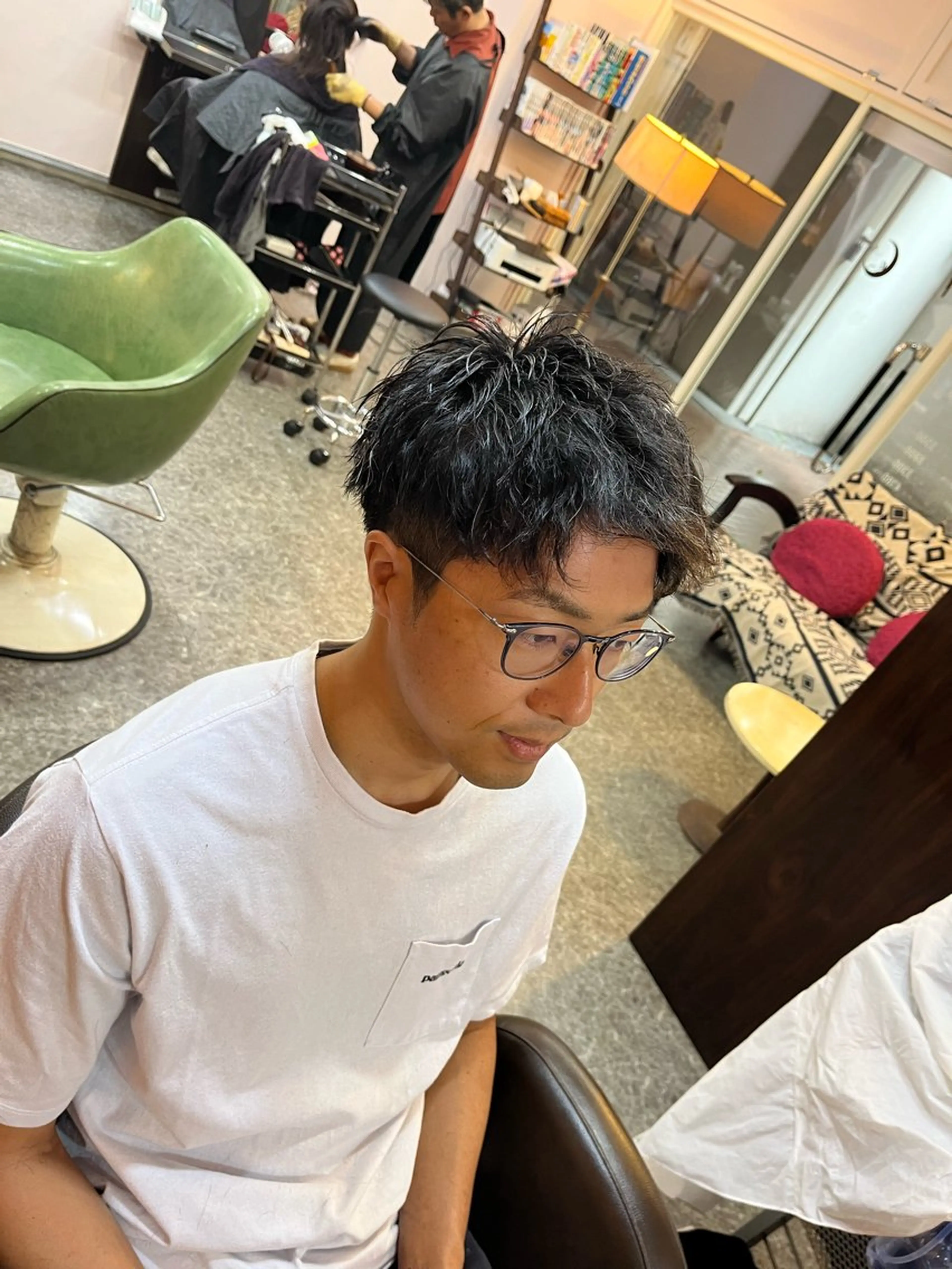 ミディアム パーマ CuMARi所属・men's専門歴８年 ✨パーマ特化⭕️のヘアスタイル