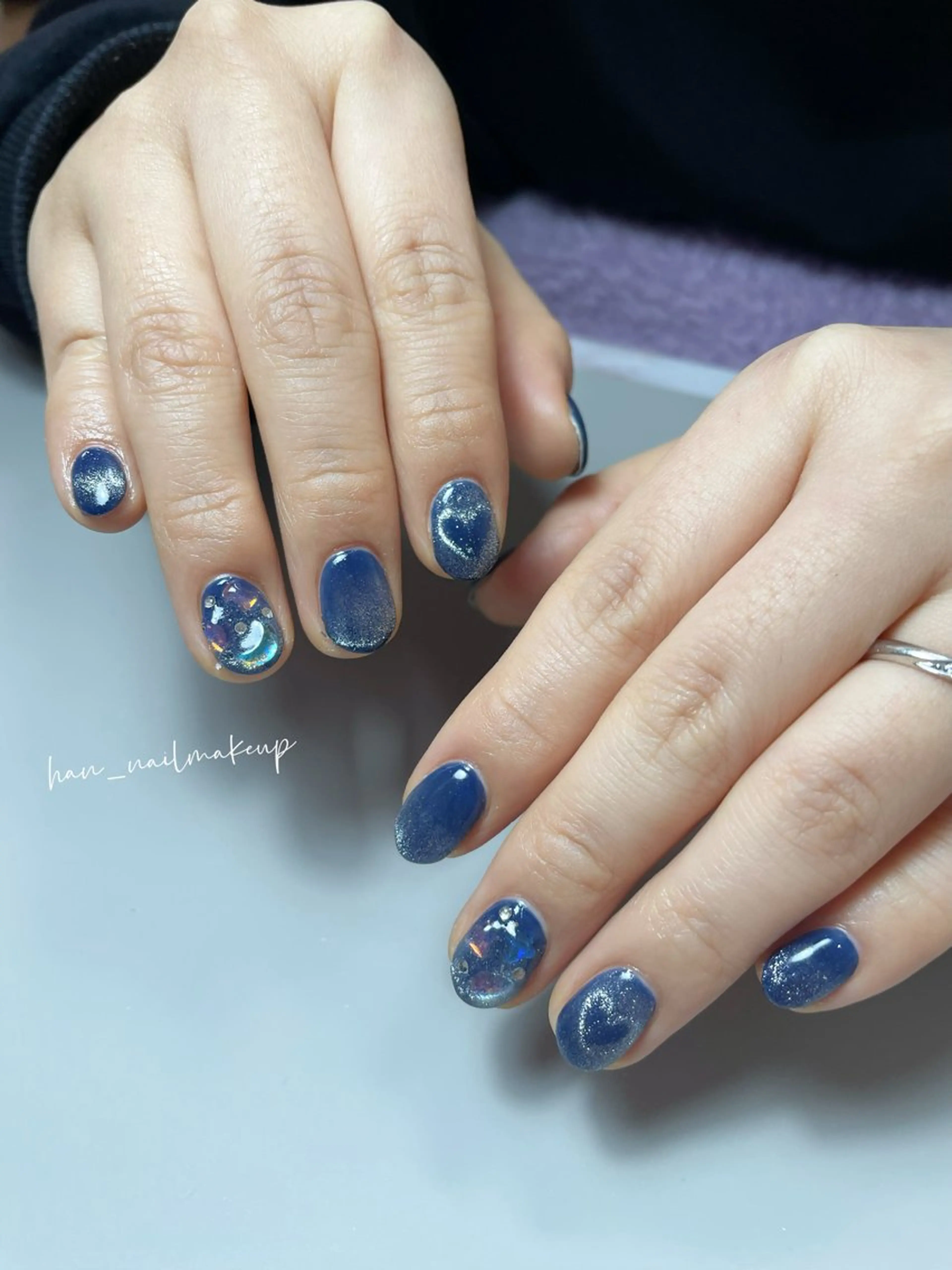 ネイル マグネットネイル ハンドネイル Han Nail 【y&m】のネイルデザイン