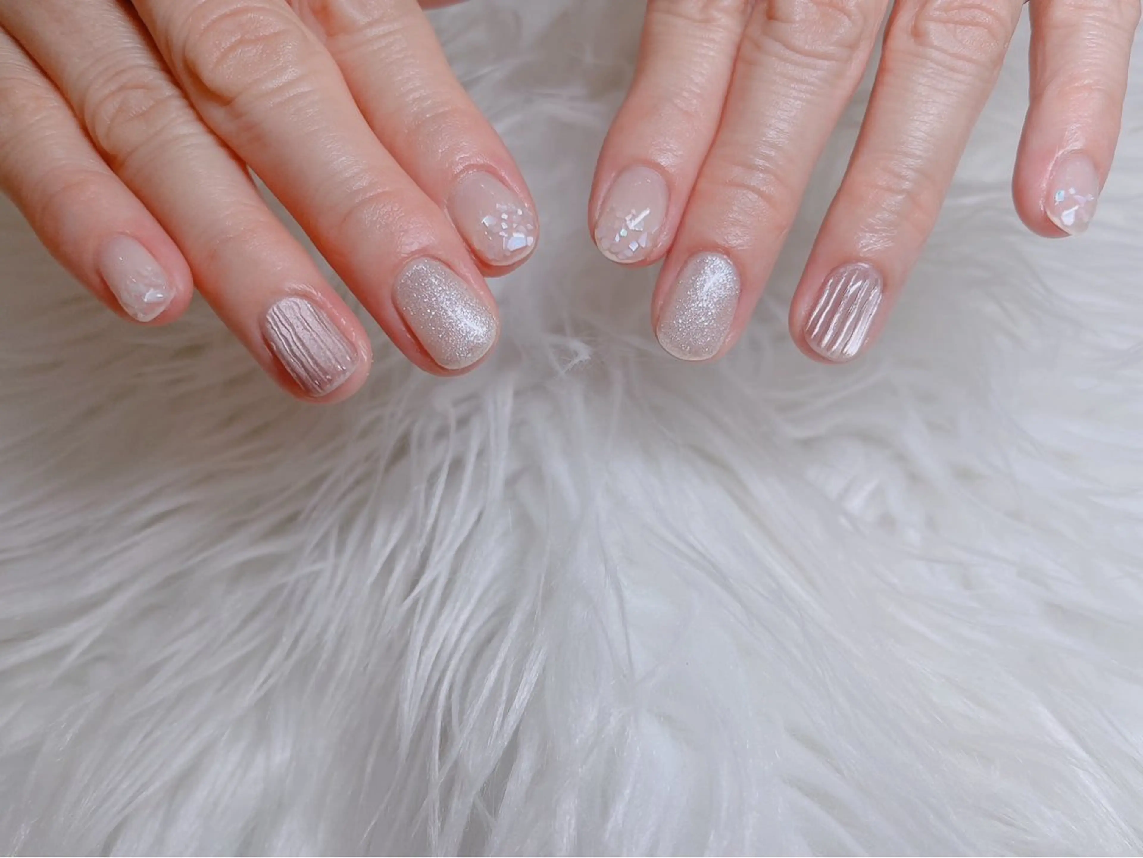 ネイル フットネイル ジェルネイル マグネットネイル オフィスネイル ワンカラーネイル NAILSALON CRISTA所属・🤍CRISTA yui🤍のネイルデザイン