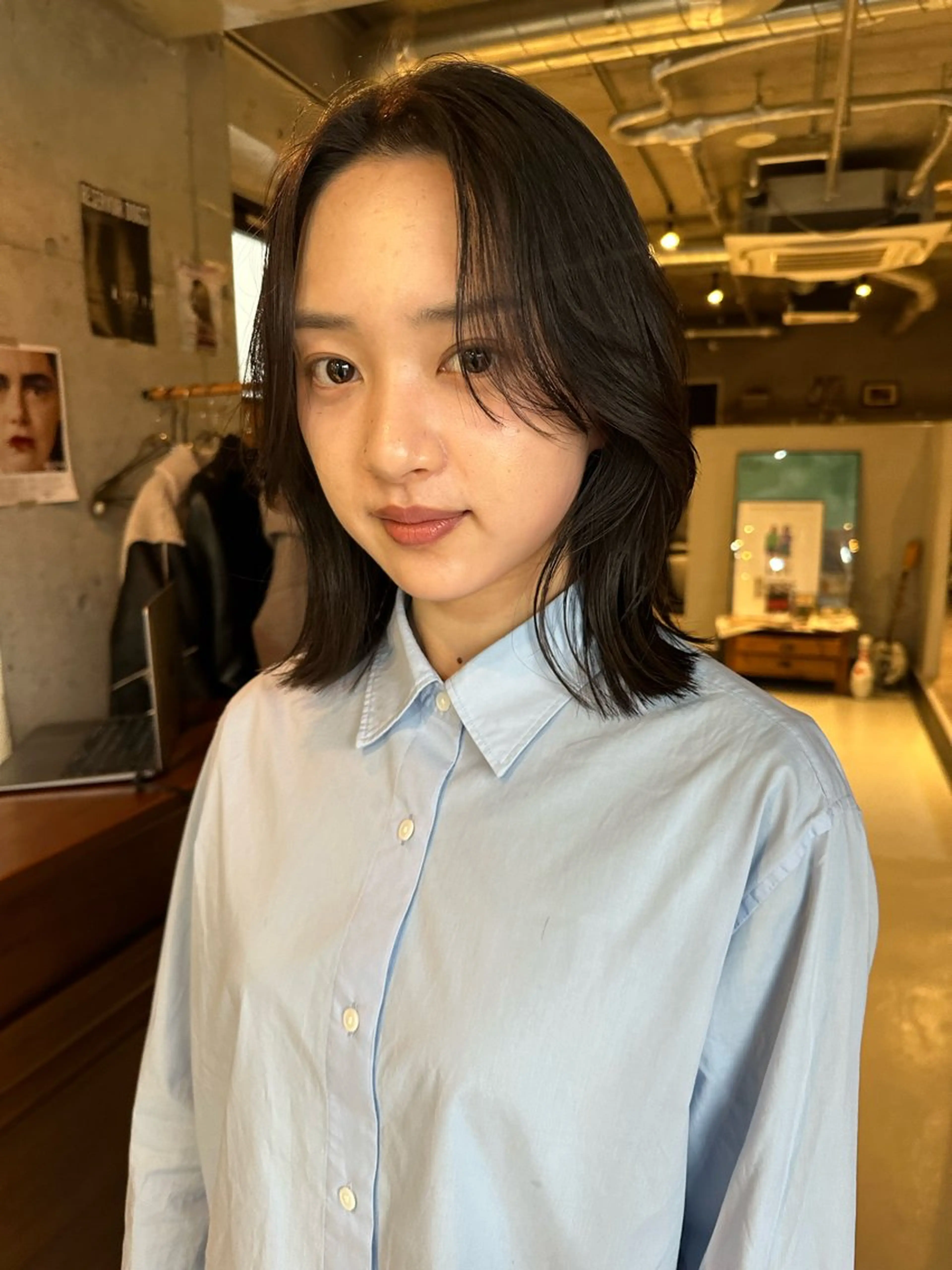 ミディアム カラー カット ヘアカラー トリートメント 斎藤祐樹 /レイヤー/パーマのヘアスタイル