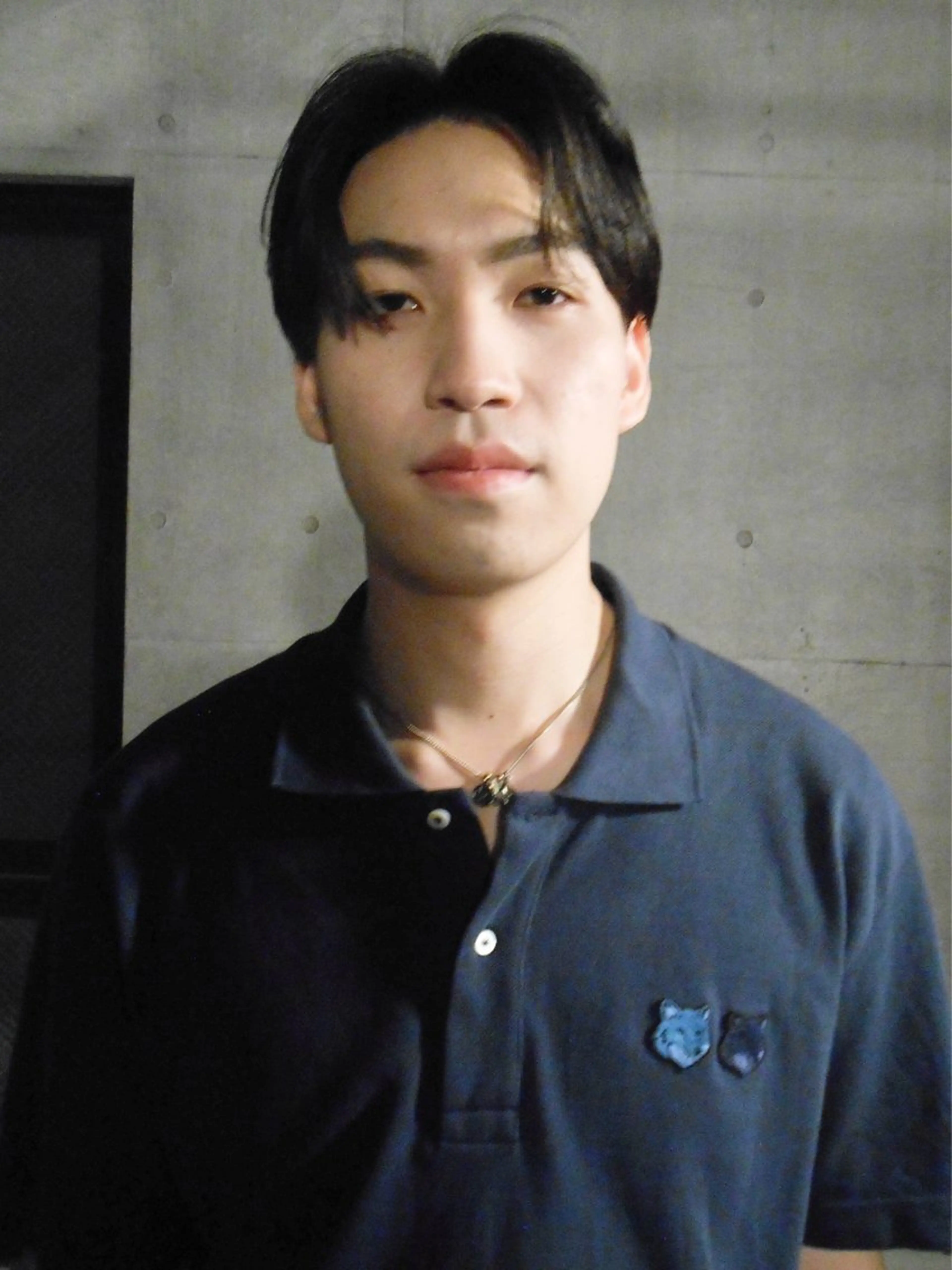 ミディアム パーマ メンズ カット パーマ グランジヘア 無造作ヘアHYUGAのヘアスタイル