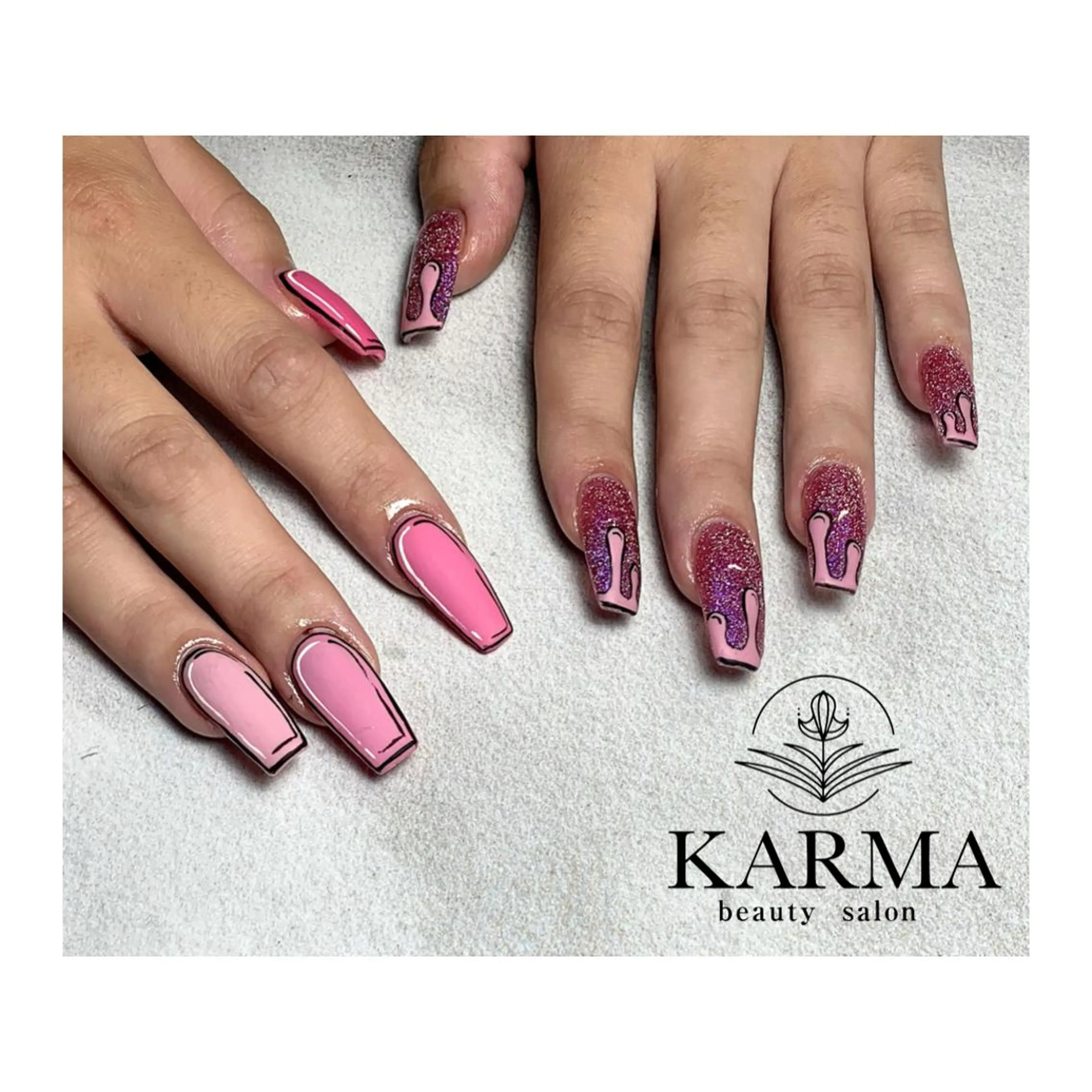 ロング ネイル ハンドネイル KARMA salonのネイルデザイン