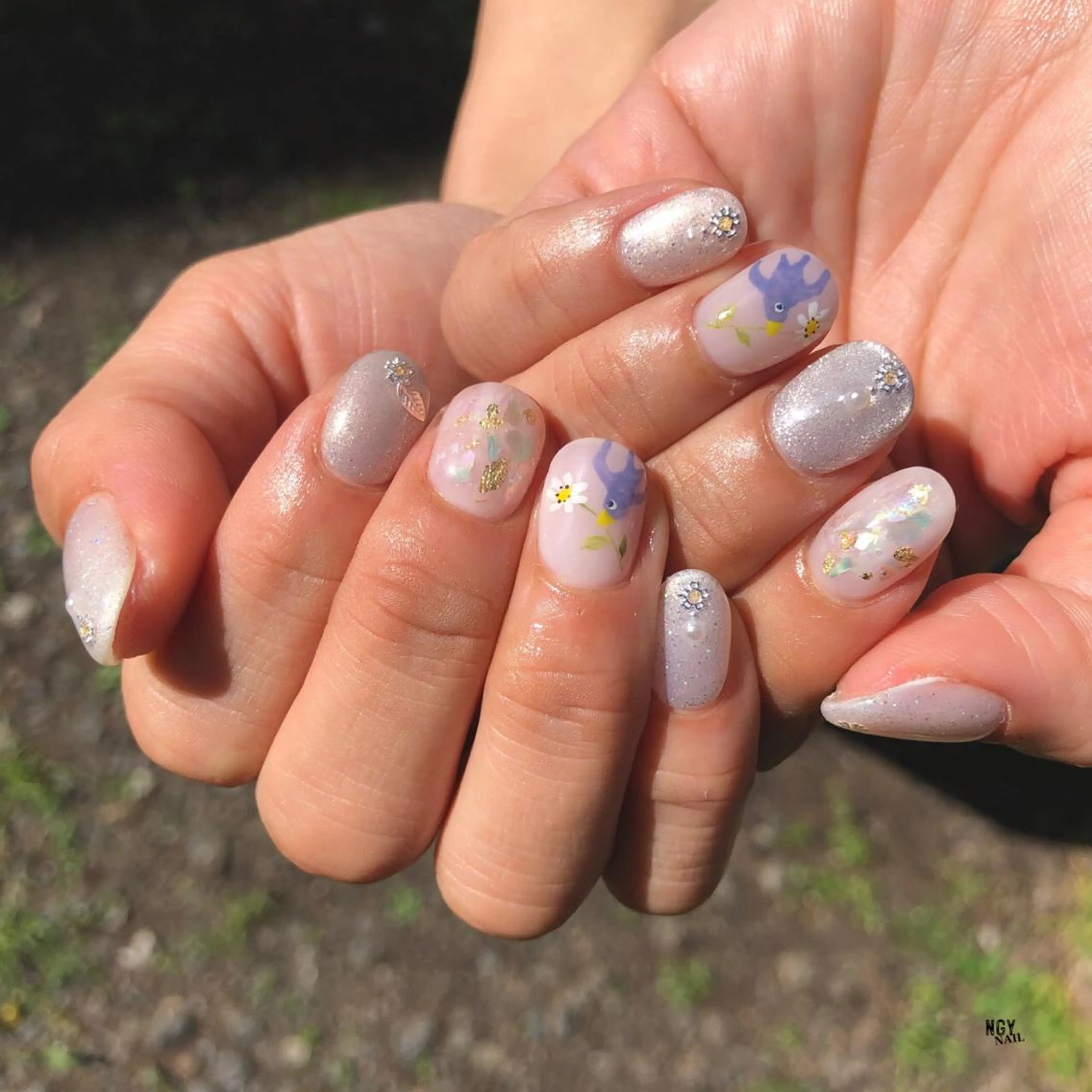 ネイル アートネイル ジェルネイル マグネットネイル ニュアンスネイル ワンカラーネイル ハンドネイル NAIL NOWのネイルデザイン