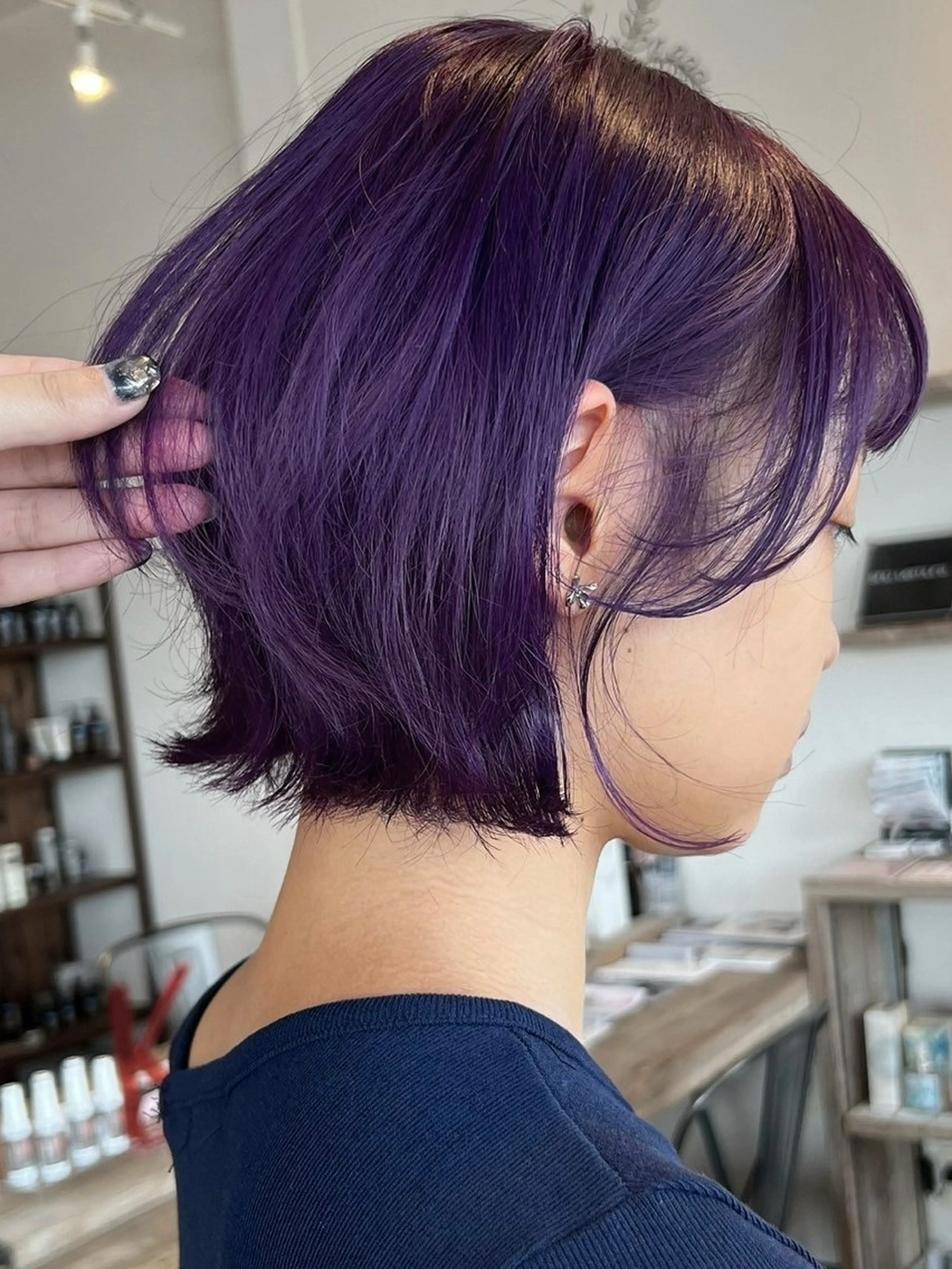 ショート カラー カット ヘアカラー トリートメント 1005mille cinq所属・岸下 理緒のヘアスタイル