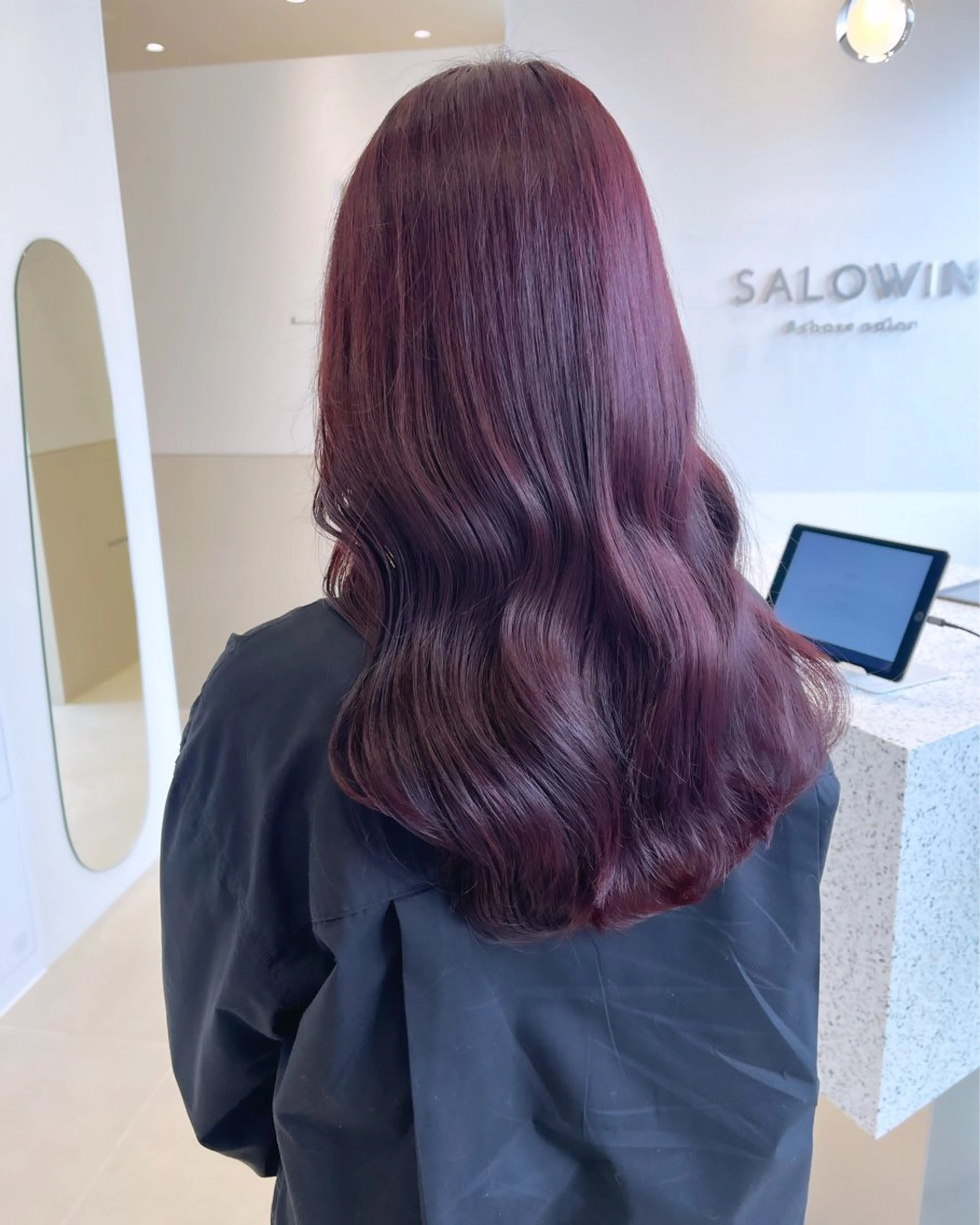 ロング カラー ヘアカラー トリートメント SALOWIN京都河原町suite店所属・うる艶カラー／ 髪質改善／arisaのヘアスタイル