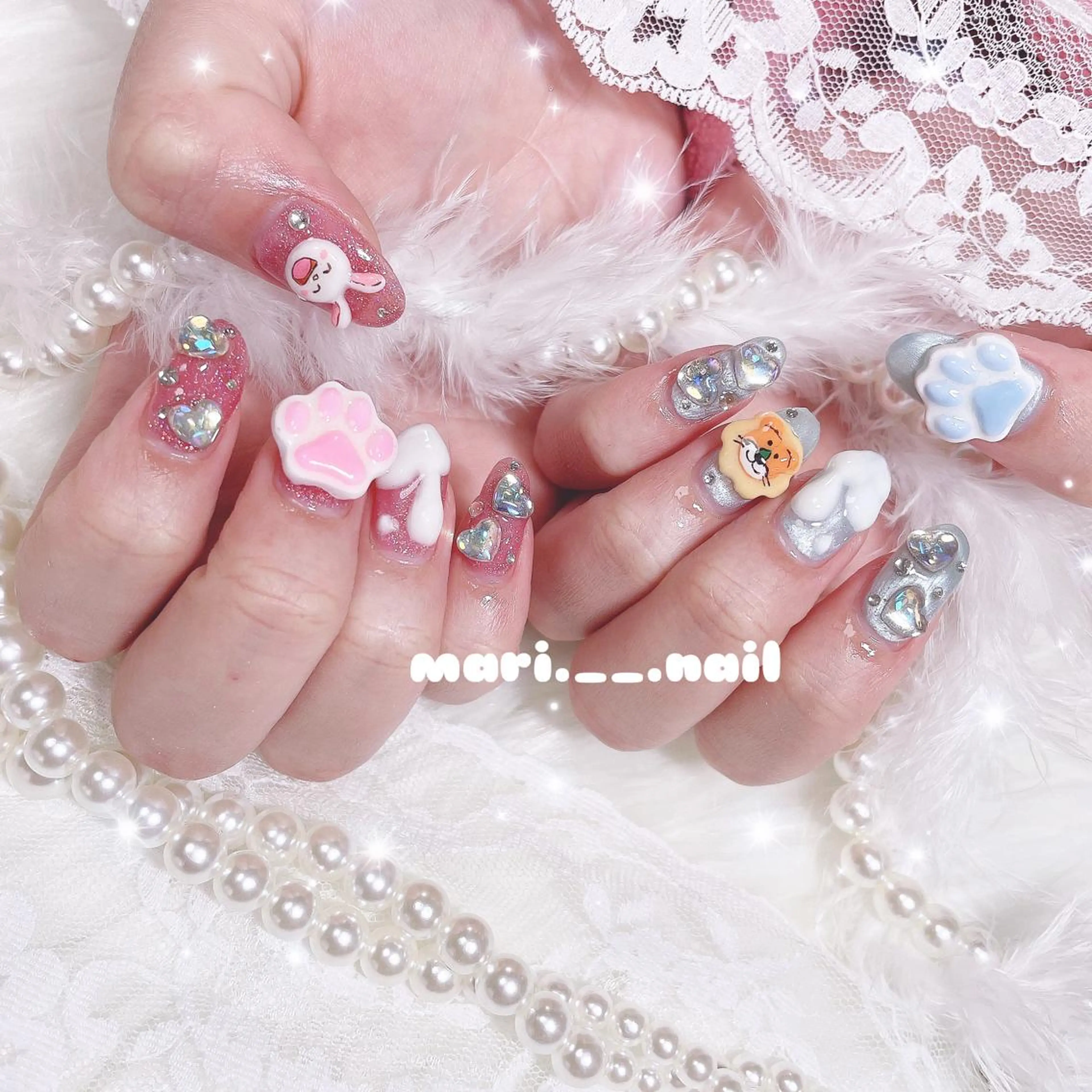 ネイル 🎀 Mayu 🎀痛ネイルのネイルデザイン