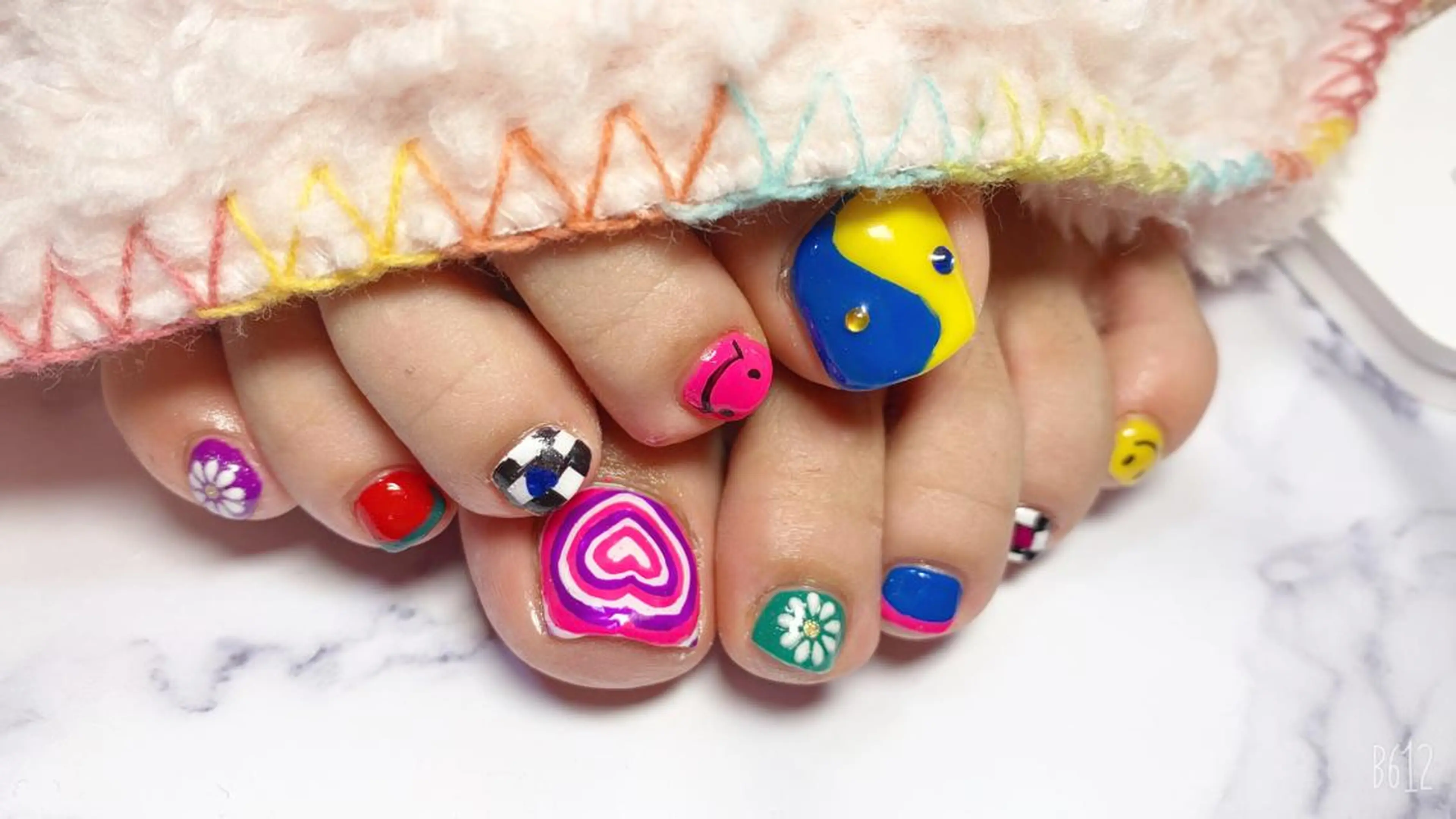 footアート、ストーンし放題の写真