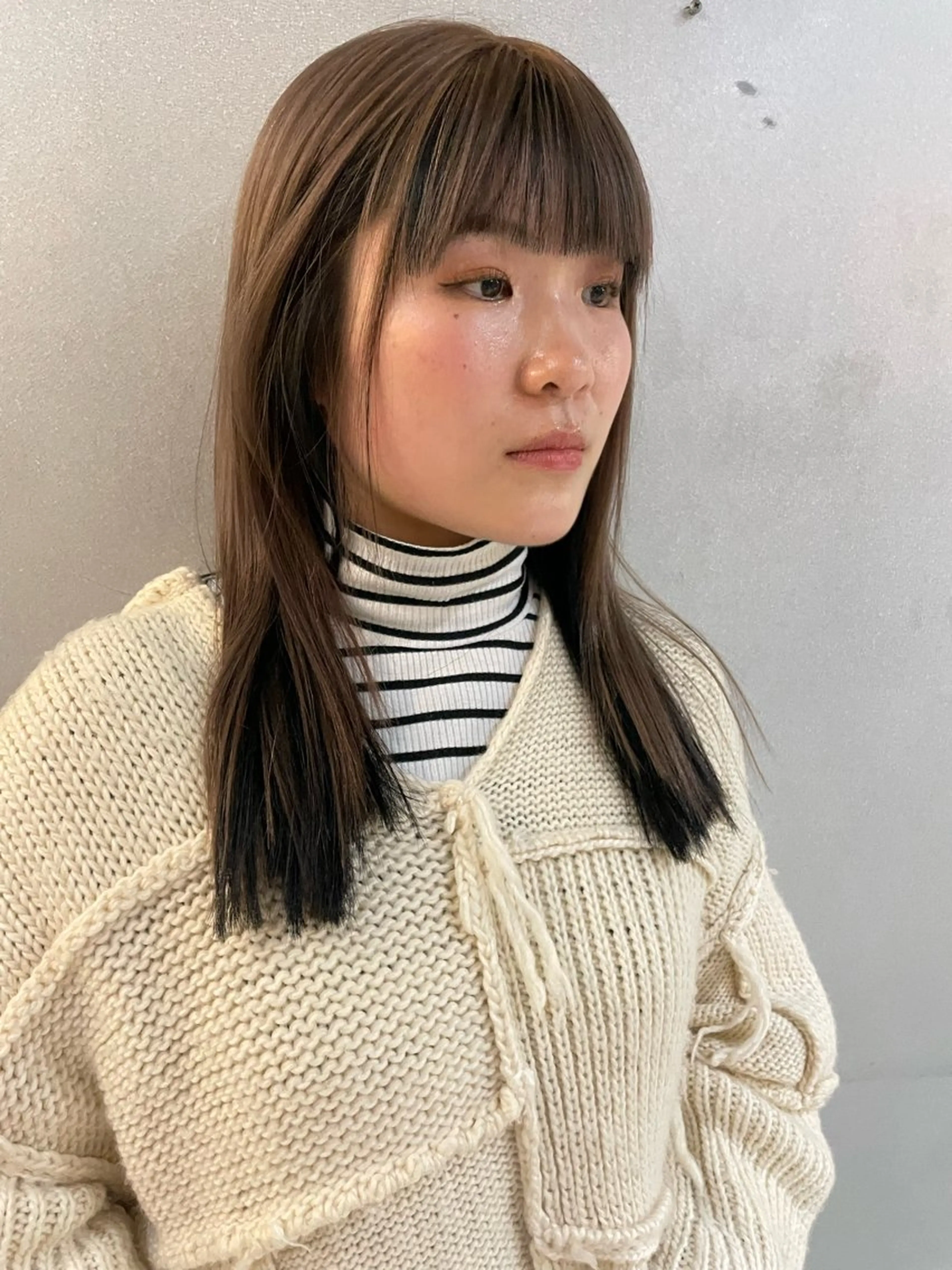 ロング カラー Nalu pu loa hachi所属・金尾 凜のヘアスタイル