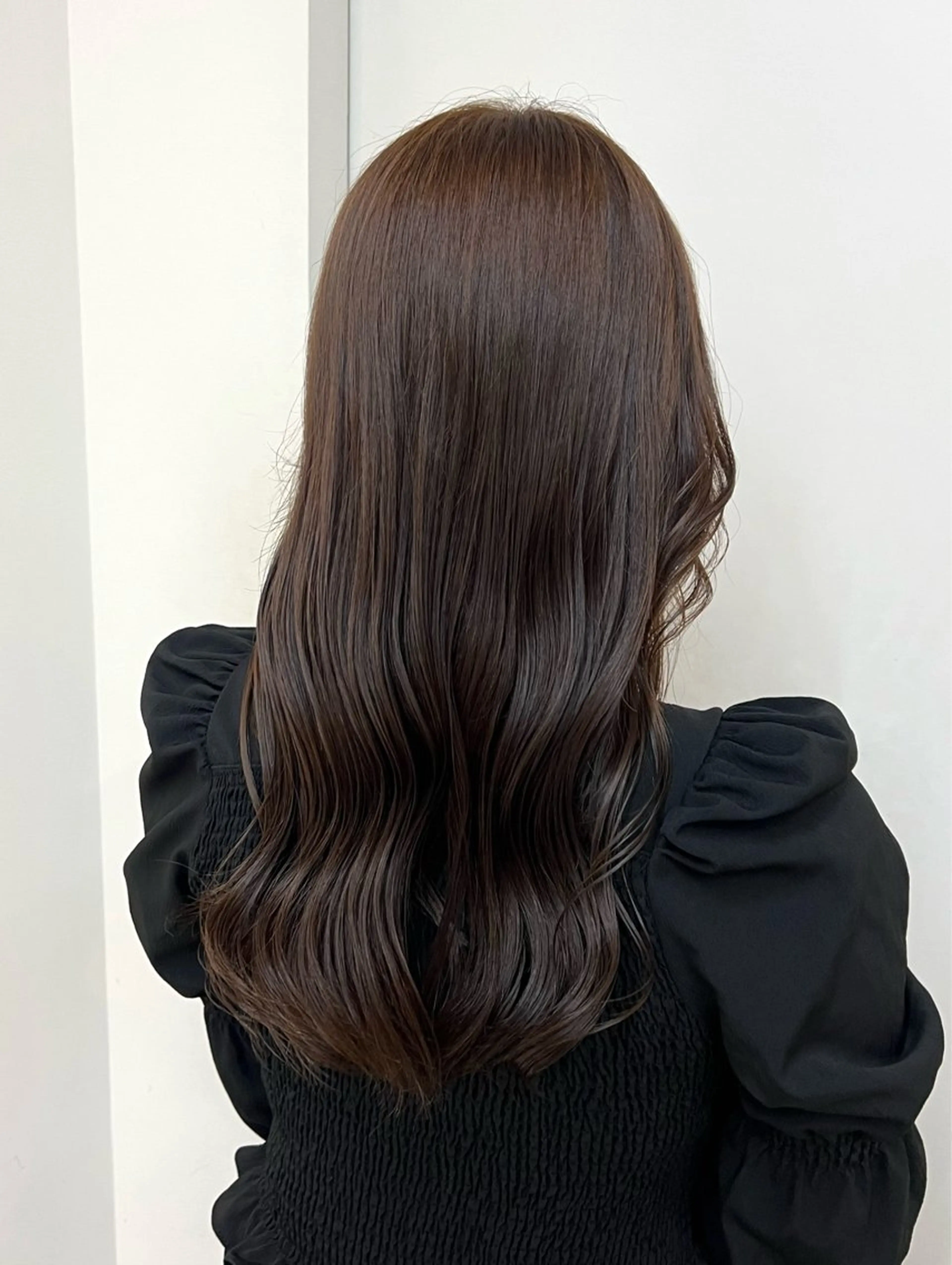 ロング ヘアカラー トリートメント mee.所属・ボブ、レイヤー /ベージュ/あづきのヘアスタイル