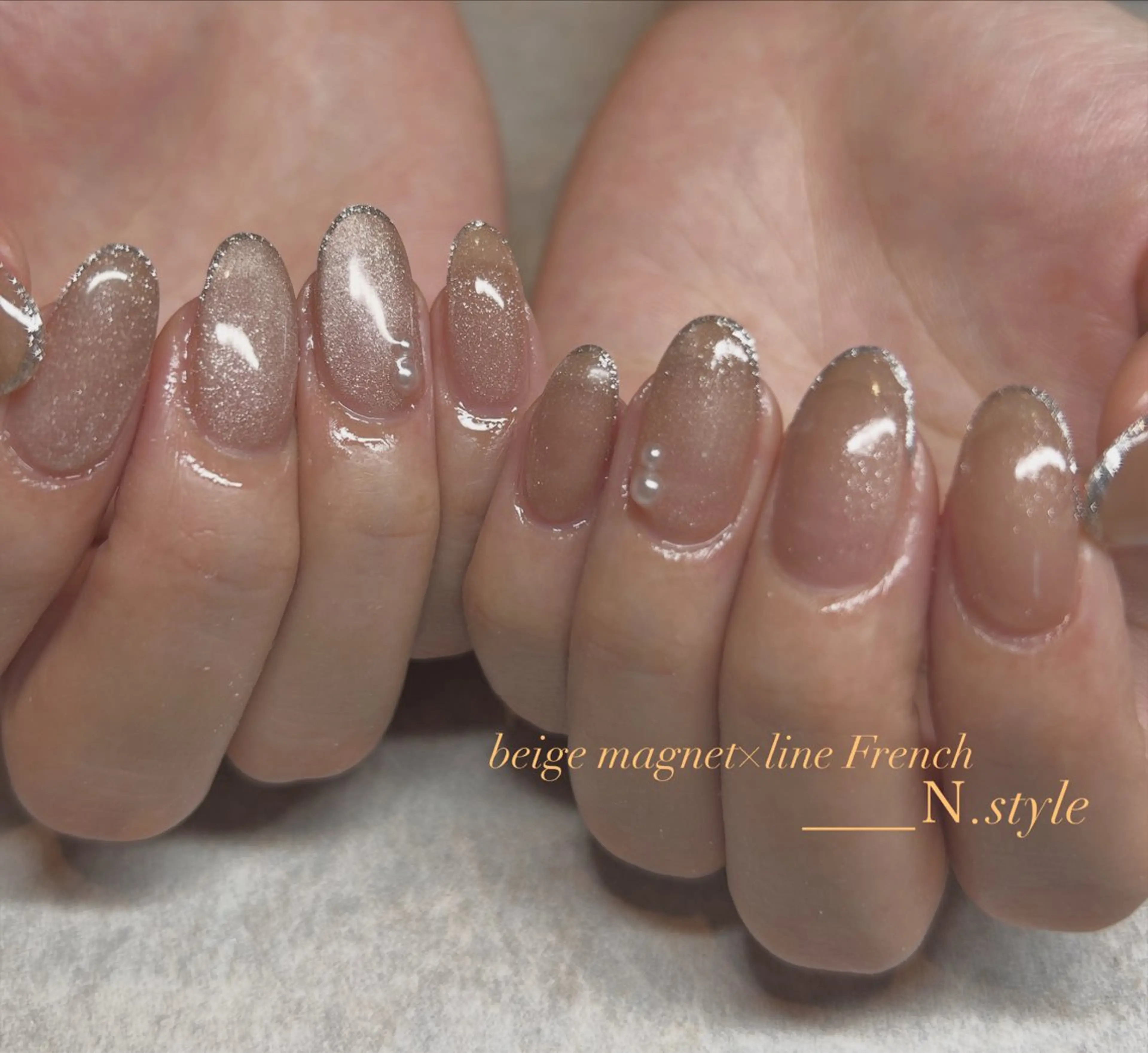 ネイル 長さ出し 持ち込み 春ネイル ハンドネイル N.style所属・Ｎ. styleのネイルデザイン