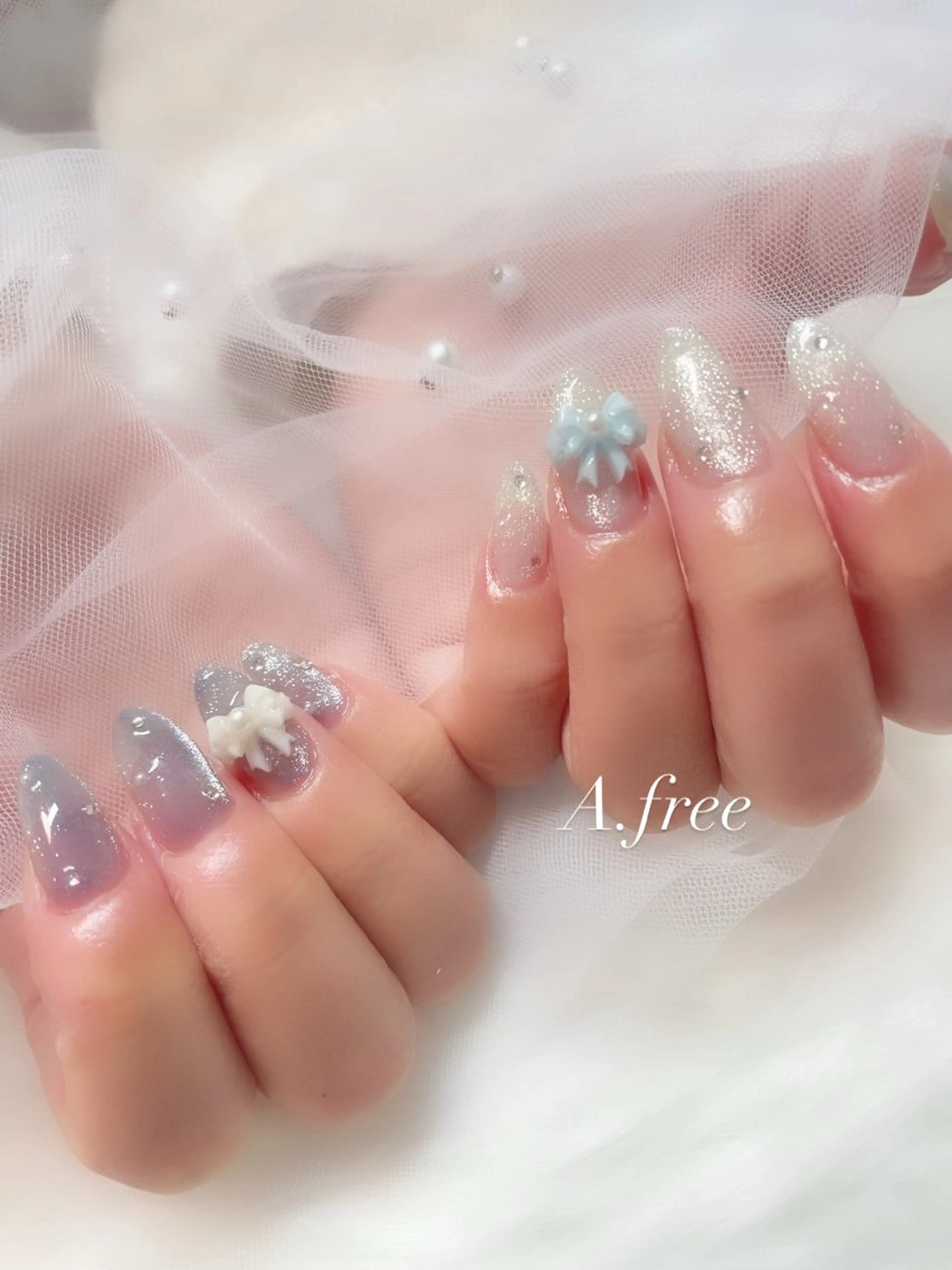 ネイル ジェルネイル ハンドネイル A.free✧*｡ アレルギー対応✧*｡のネイルデザイン