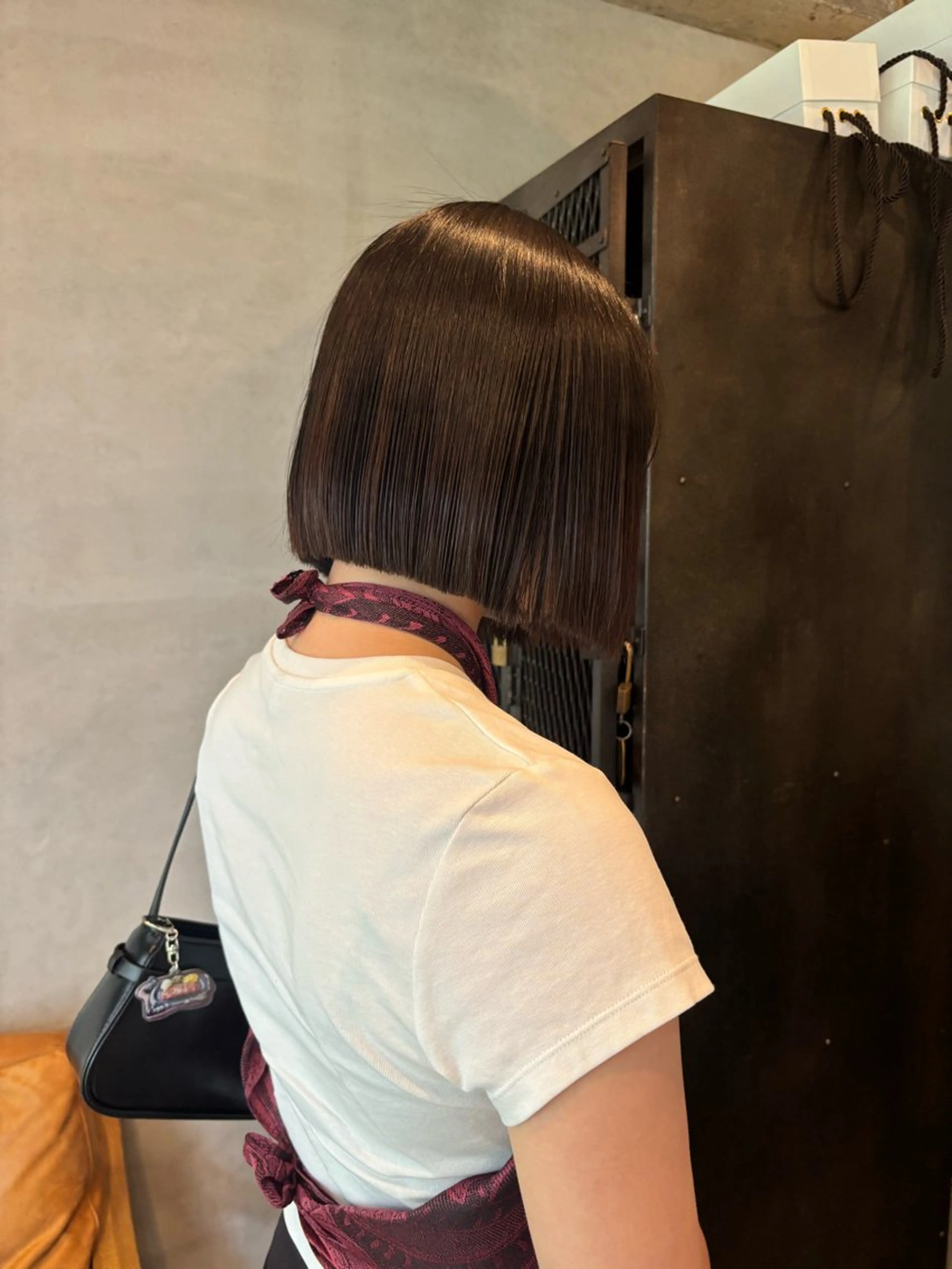 ミディアム 髪質改善 トリートメント 名古屋レイヤーカット /なつみのヘアスタイル