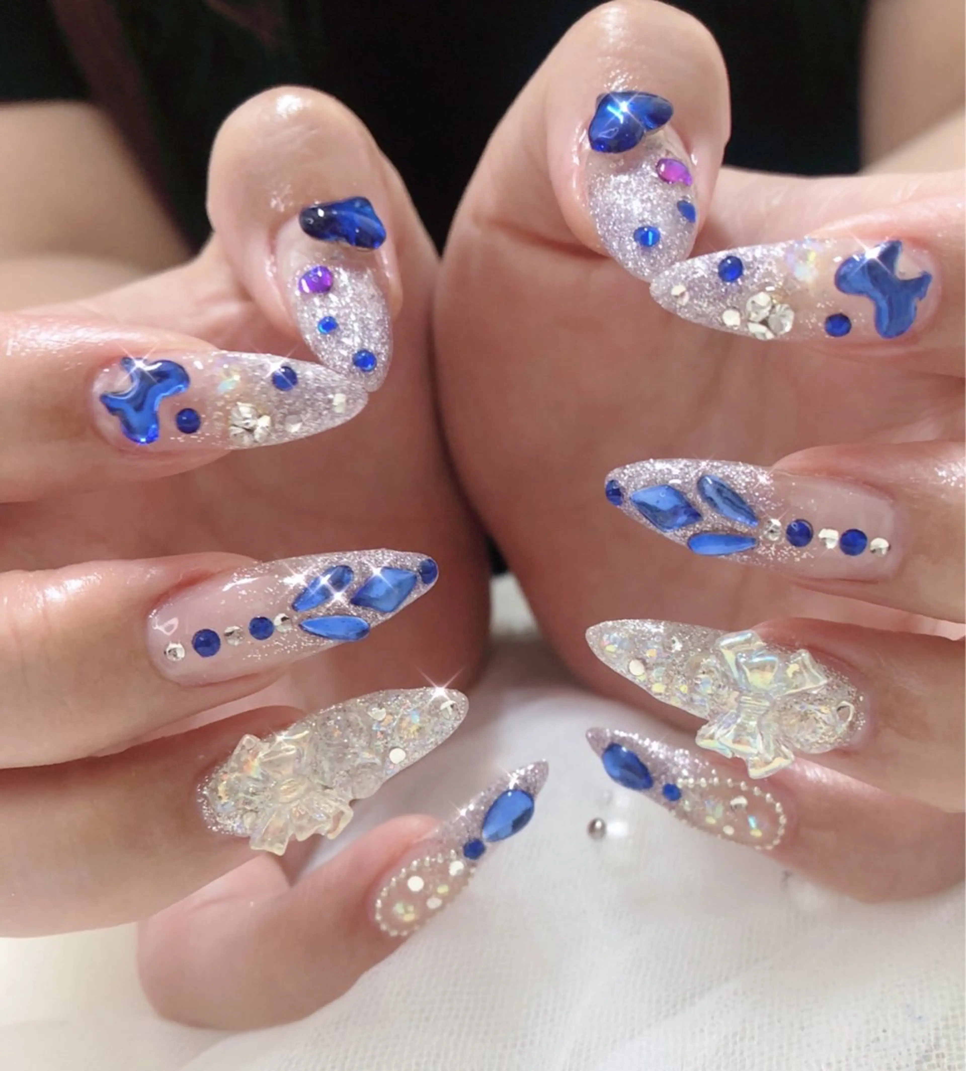 ネイル フットネイル フレンチネイル ジェルネイル ガラスフレンチ 韓国ネイル ハンドネイル ハンドケア 大門浜松町 ネイルのネイルデザイン