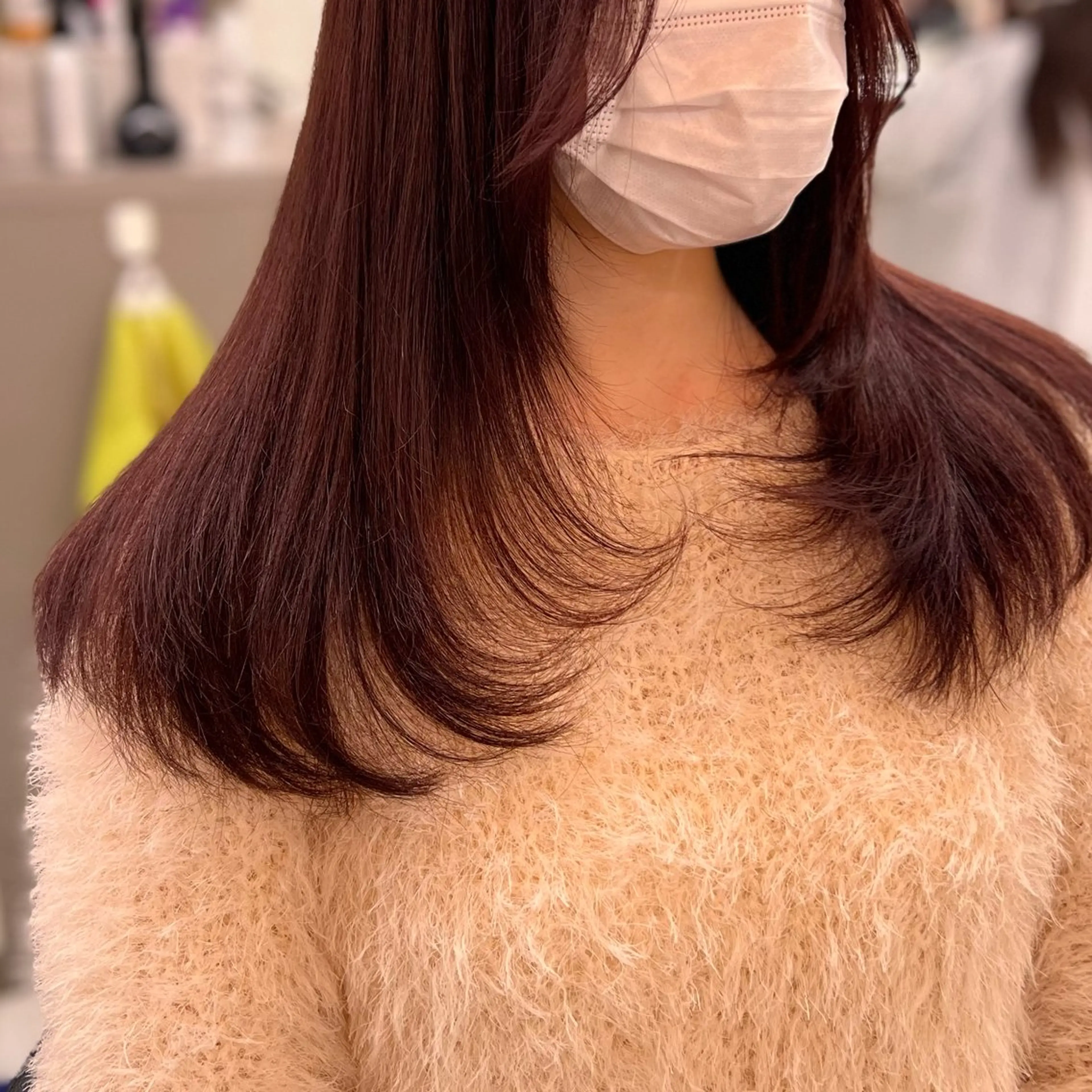 ロング カット ヘアカラー トリートメント ヘアセット ハイトーン/ケア ブリーチ/sEnAのヘアスタイル