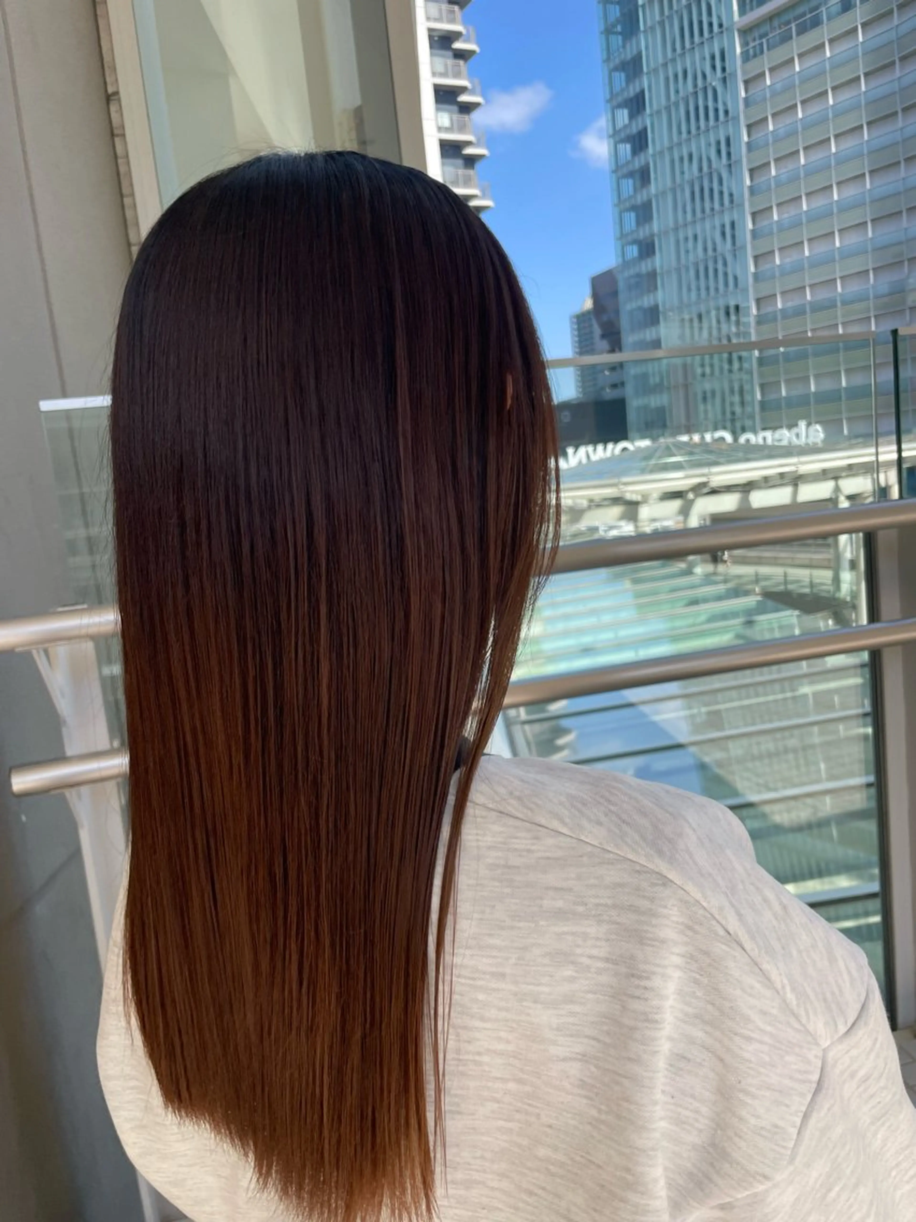 ロング パーマ ヘッドスパ k-two✨たき艶感 カラー／美髪矯正のヘアスタイル