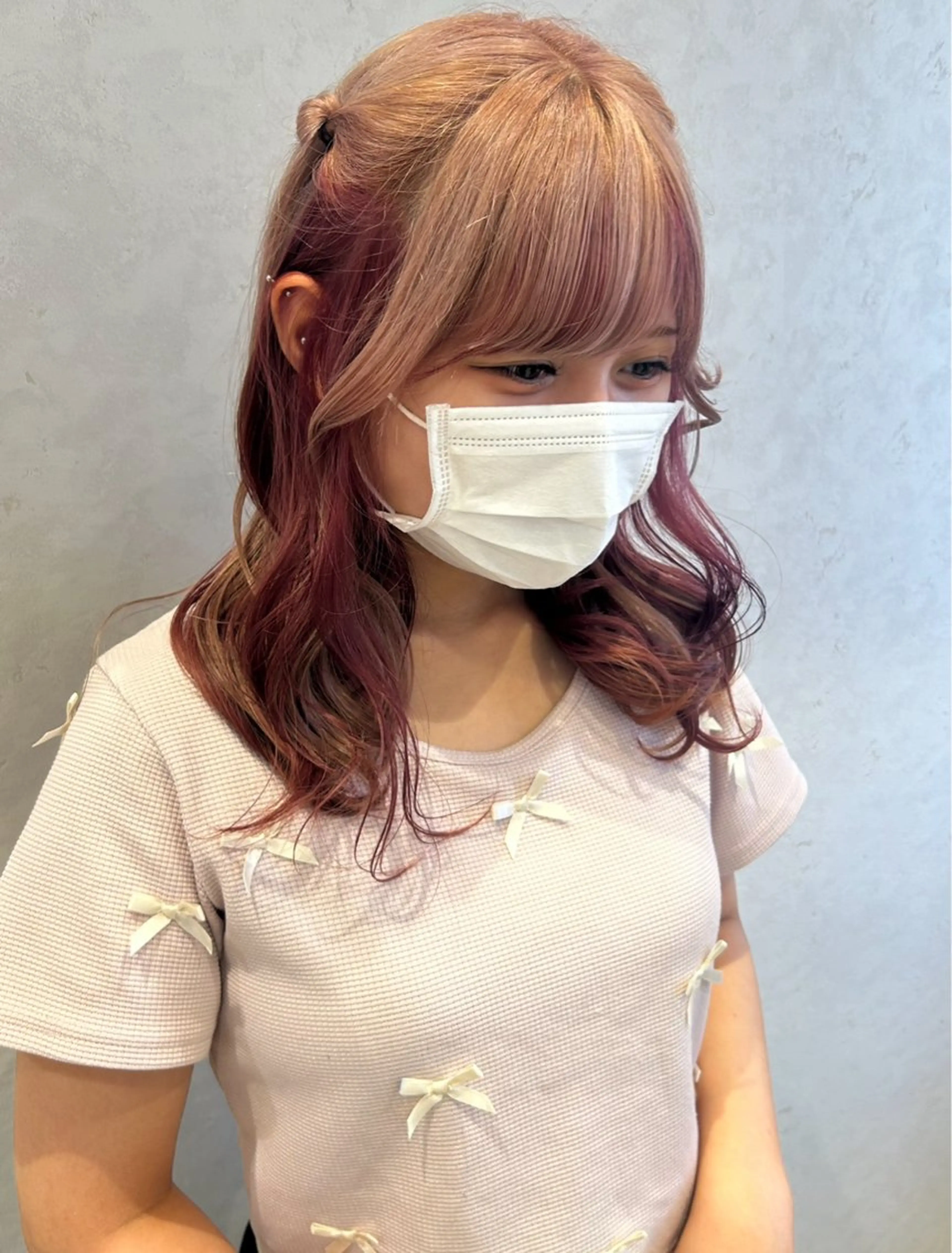 セミロング カラー ヘアカラー インナーカラー ／レイヤー🦋ルイのヘアスタイル