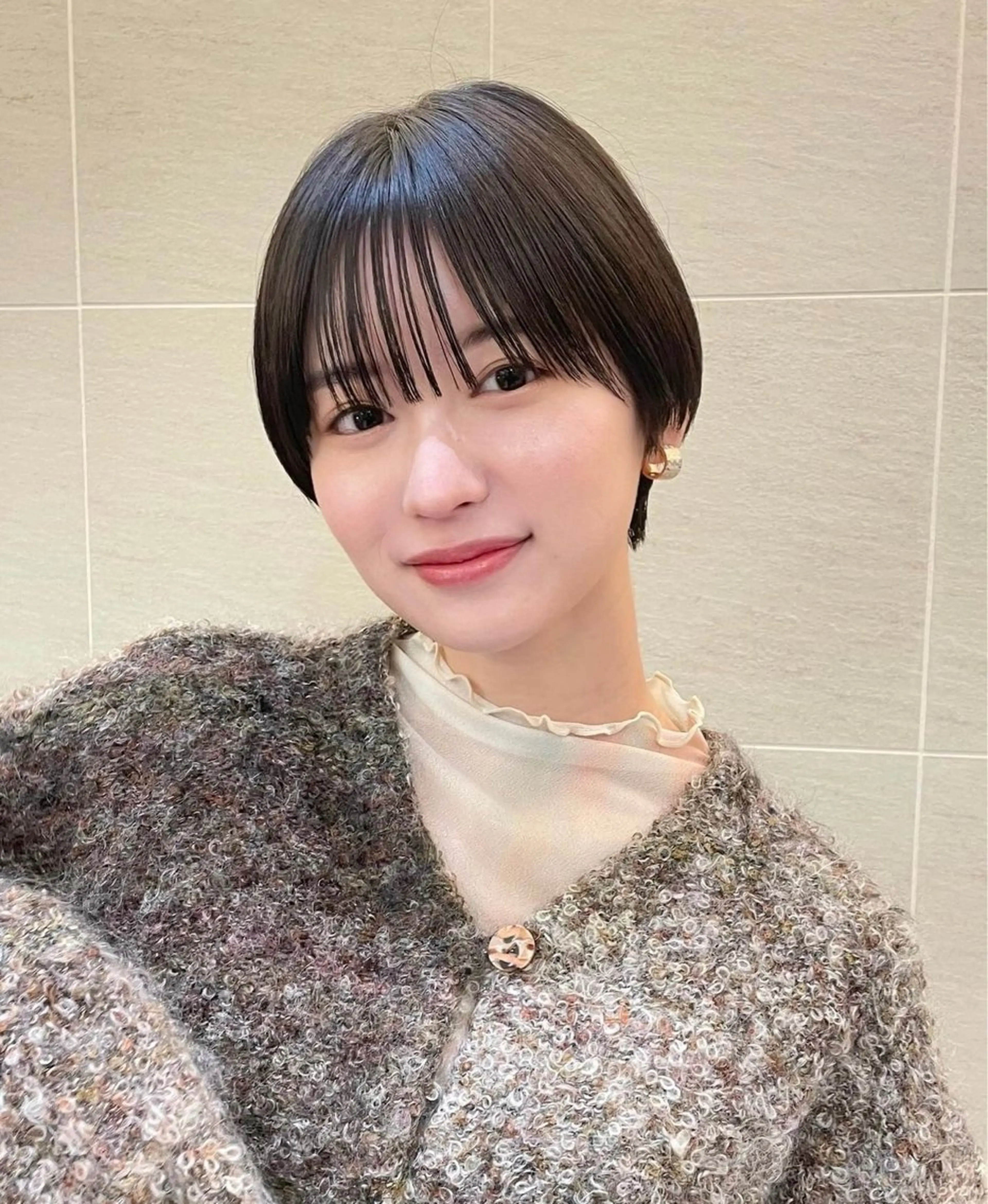 ショート ボブ ショートヘア ATENA所属・撮影モデル様募集 直樹のヘアスタイル