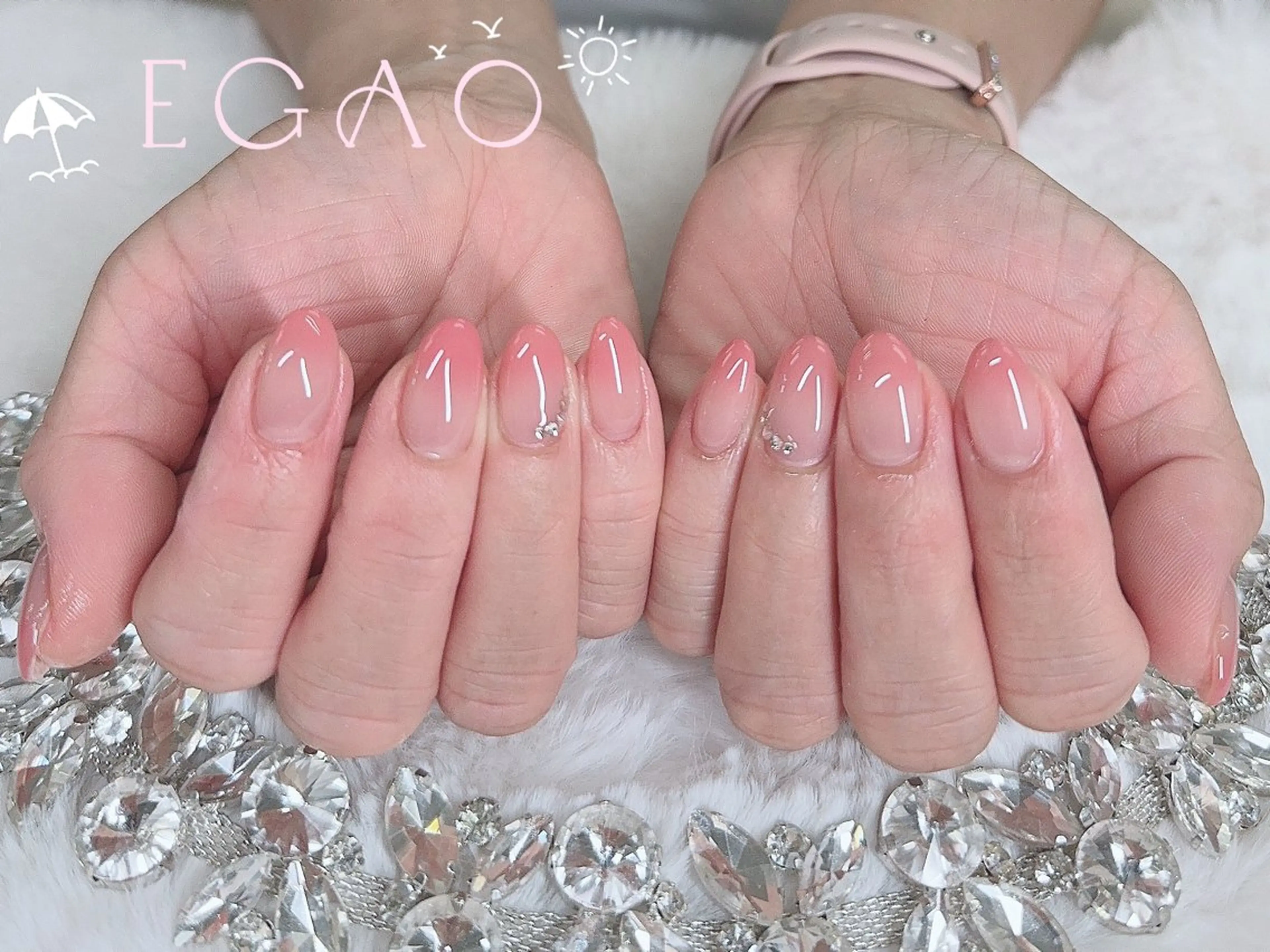 ネイル アートネイル フットネイル フレンチネイル ジェルネイル グラデーション ハンドネイル Egao Nail Salonのネイルデザイン