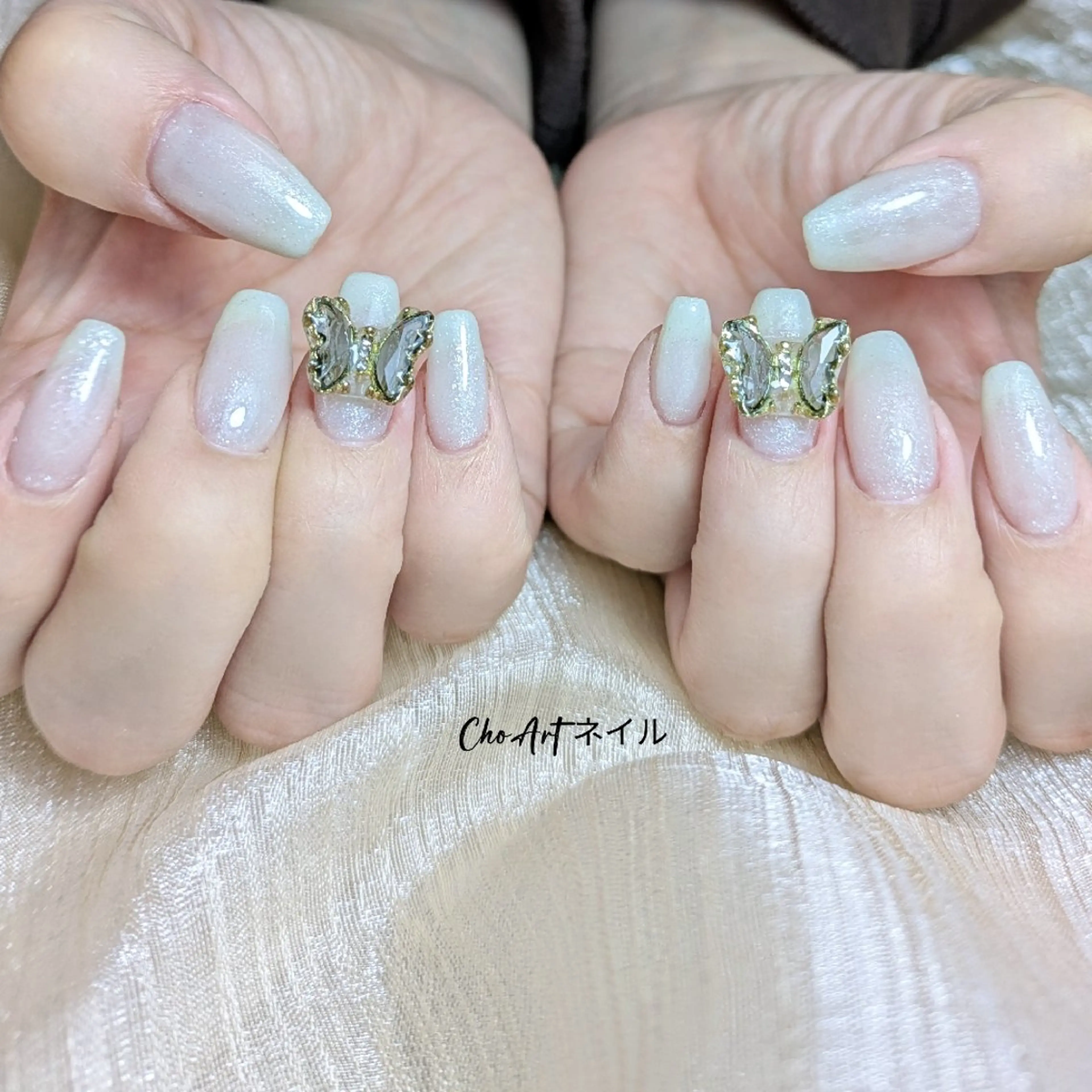 ネイル アートネイル キラキラネイル ラメ(グリッター) マグネットネイル ミラーネイル Cho Artネイル所属・Cho Art ネイルのネイルデザイン