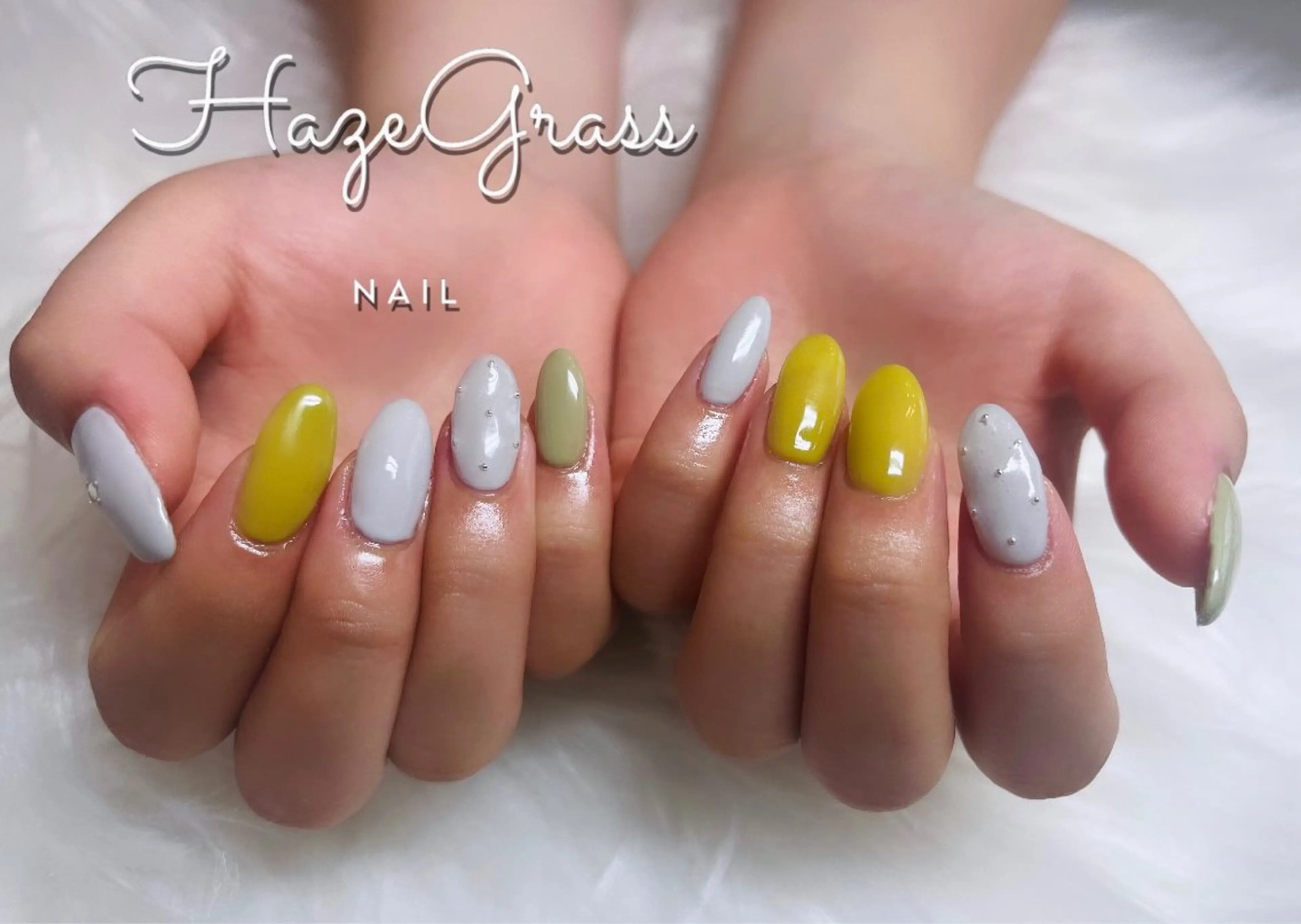 ネイル ピスタチオネイル ハンドネイル HazeGrass NAILのネイルデザイン