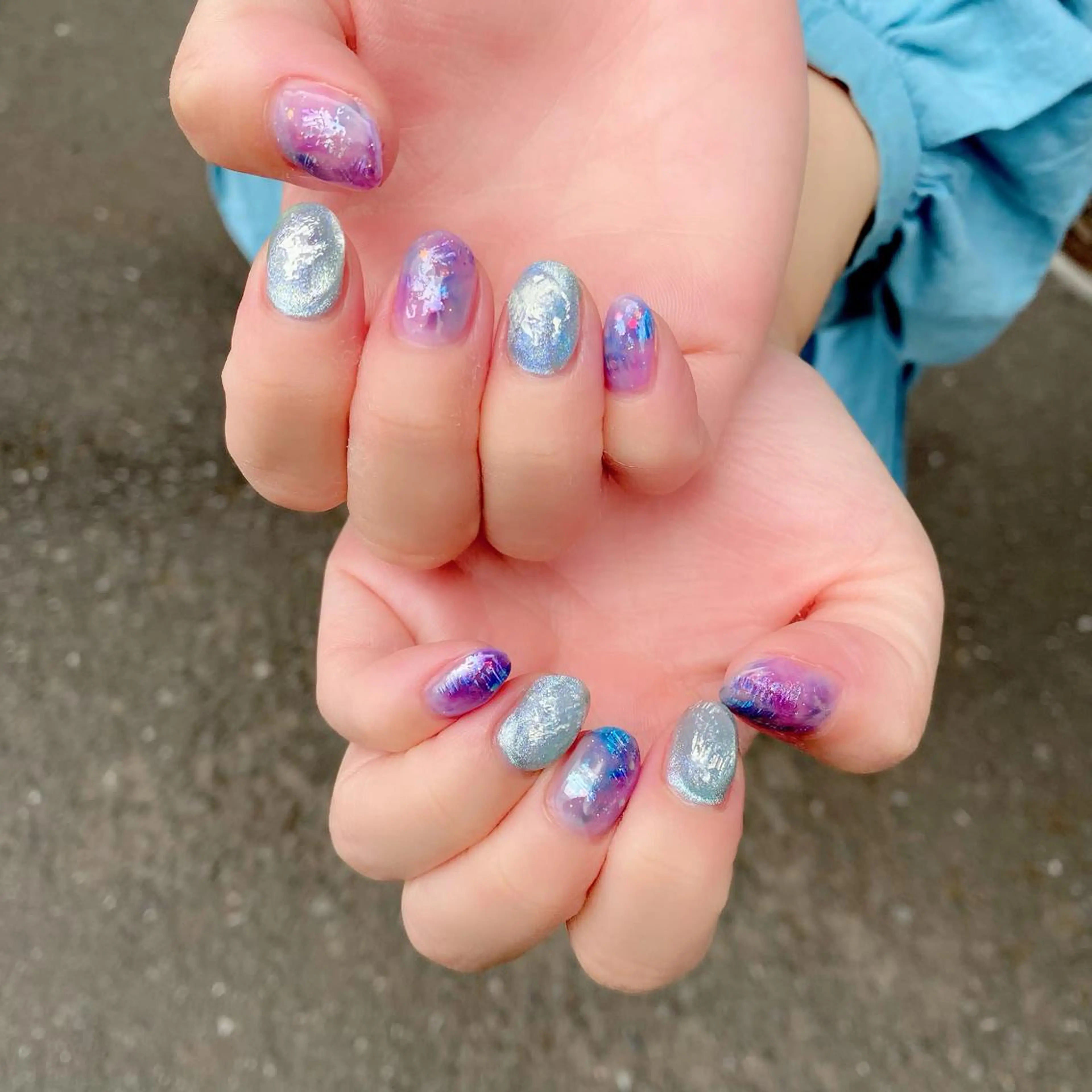 ネイル ニュアンスネイル ぷっくりネイル 夏ネイル Salon Ｋのネイルデザイン