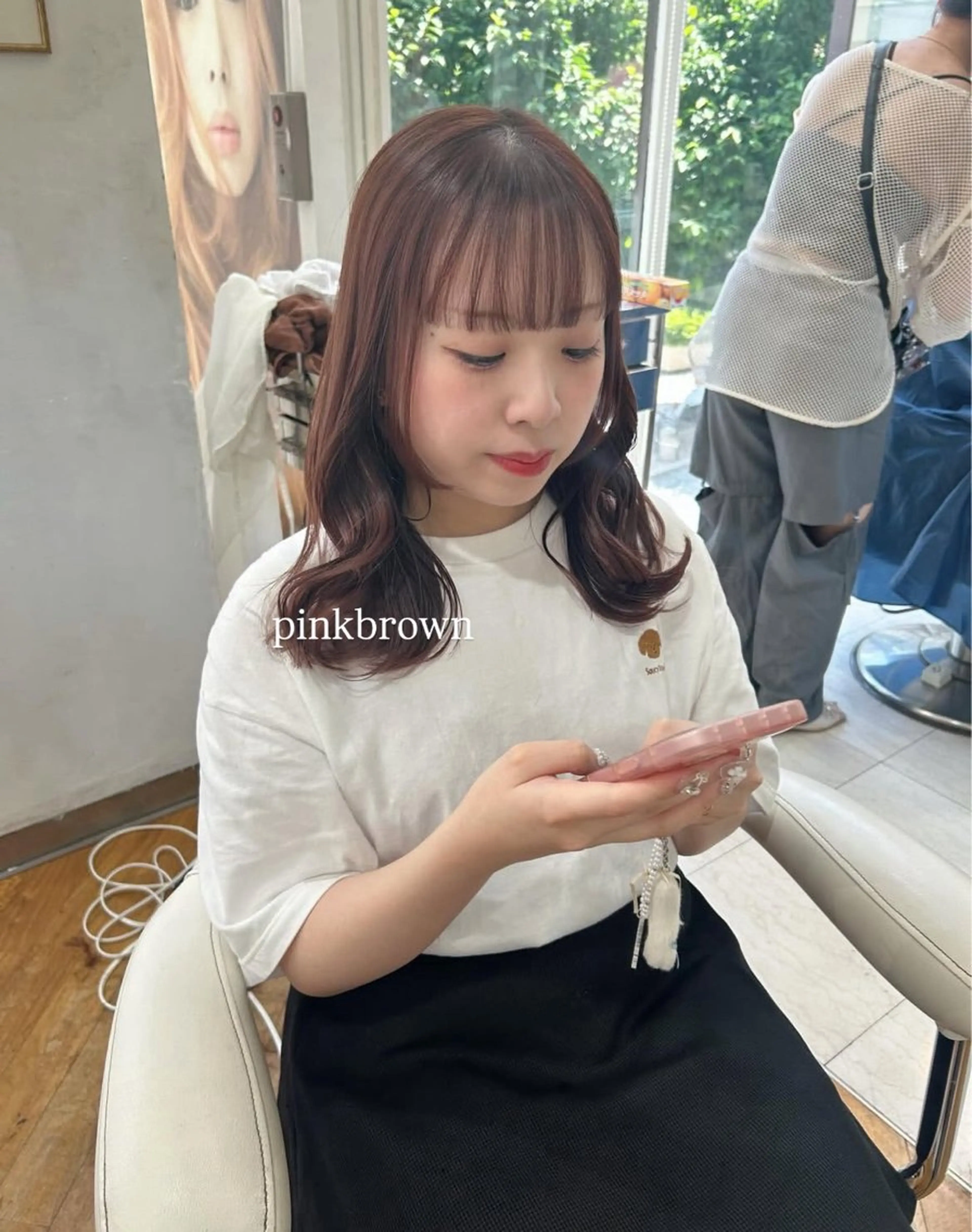 ショート カラー ピンクカラー ヘアカラー ありむらもえ/ 透明感カラーのヘアスタイル