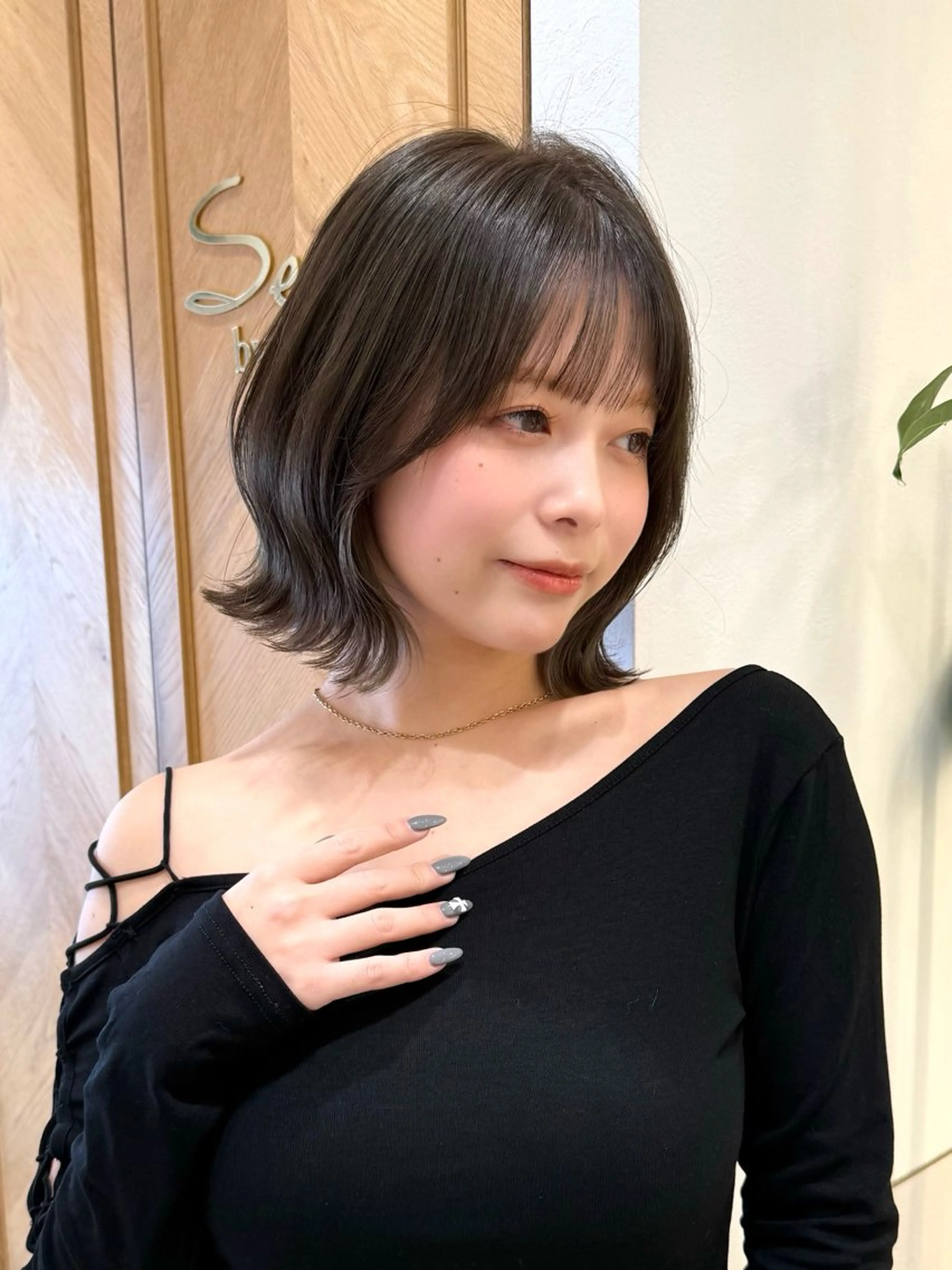 ミディアム カラー カット ヘアカラー トリートメント 新宿/髪質改善/ボブ 韓国レイヤー大重聖斗のヘアスタイル