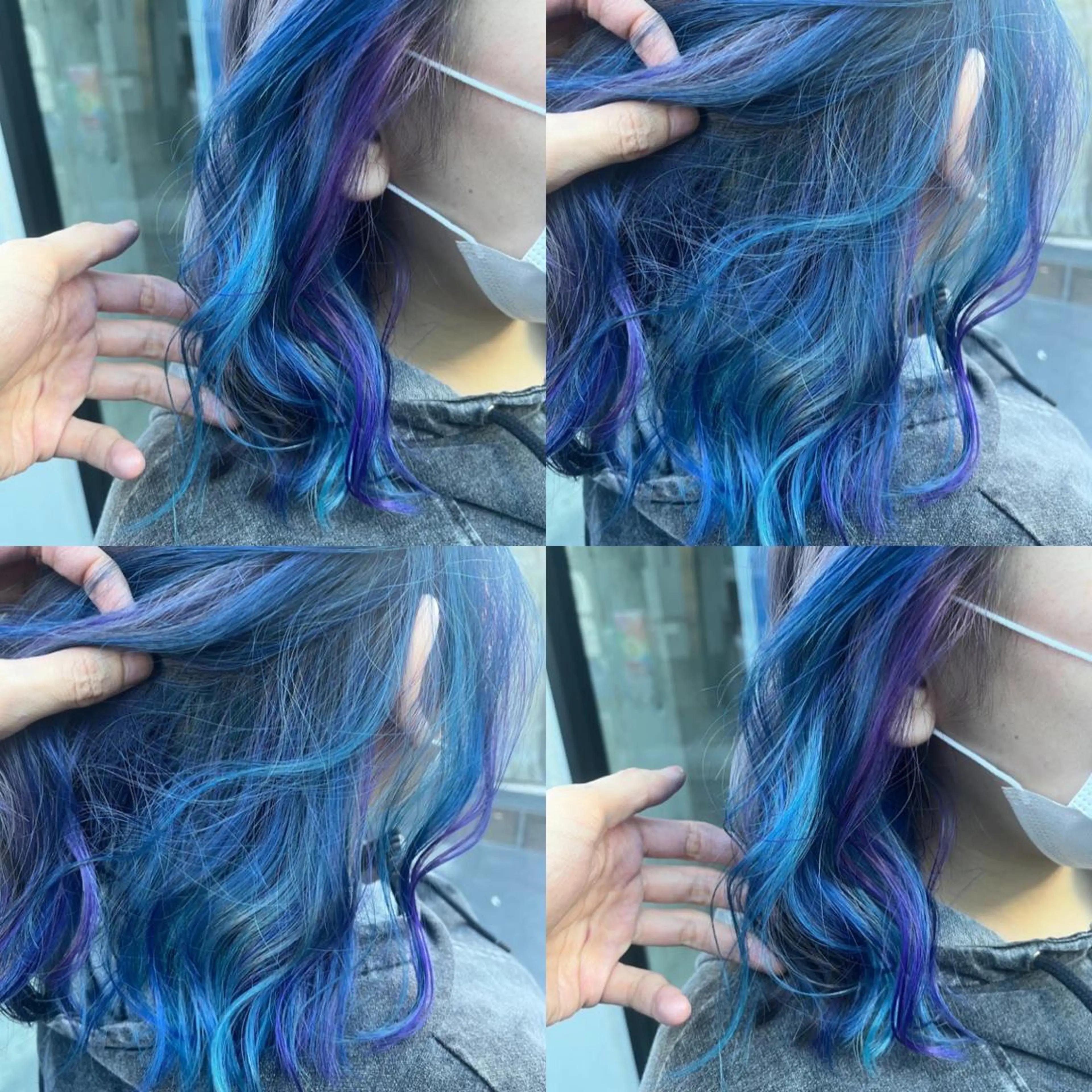 ミディアム カラー ユニコーンカラー カット ヘアカラー トリートメント 原宿サロン代表 デザインカラー伊藤卓のヘアスタイル