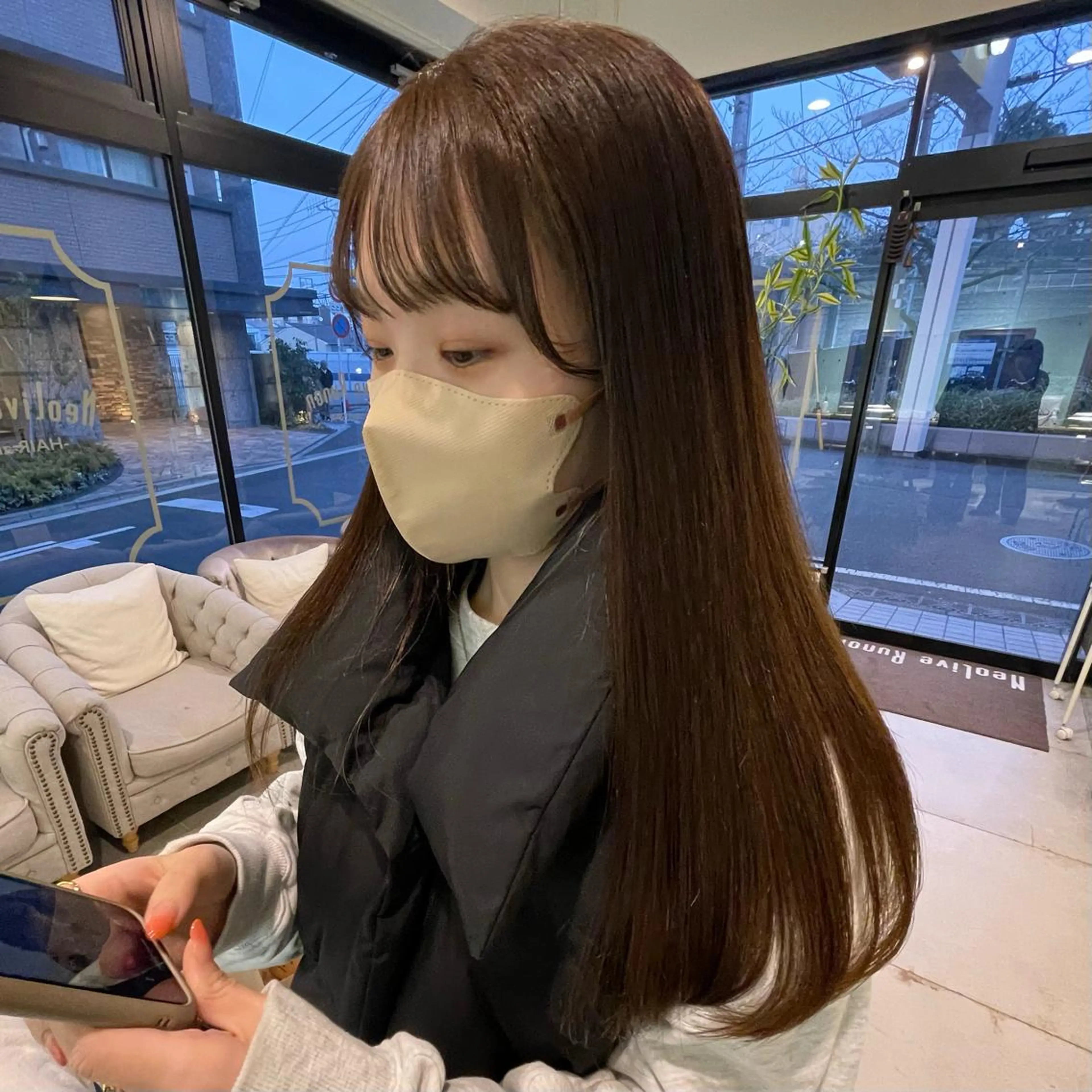 ロング カラー スナコザワ レナのヘアスタイル