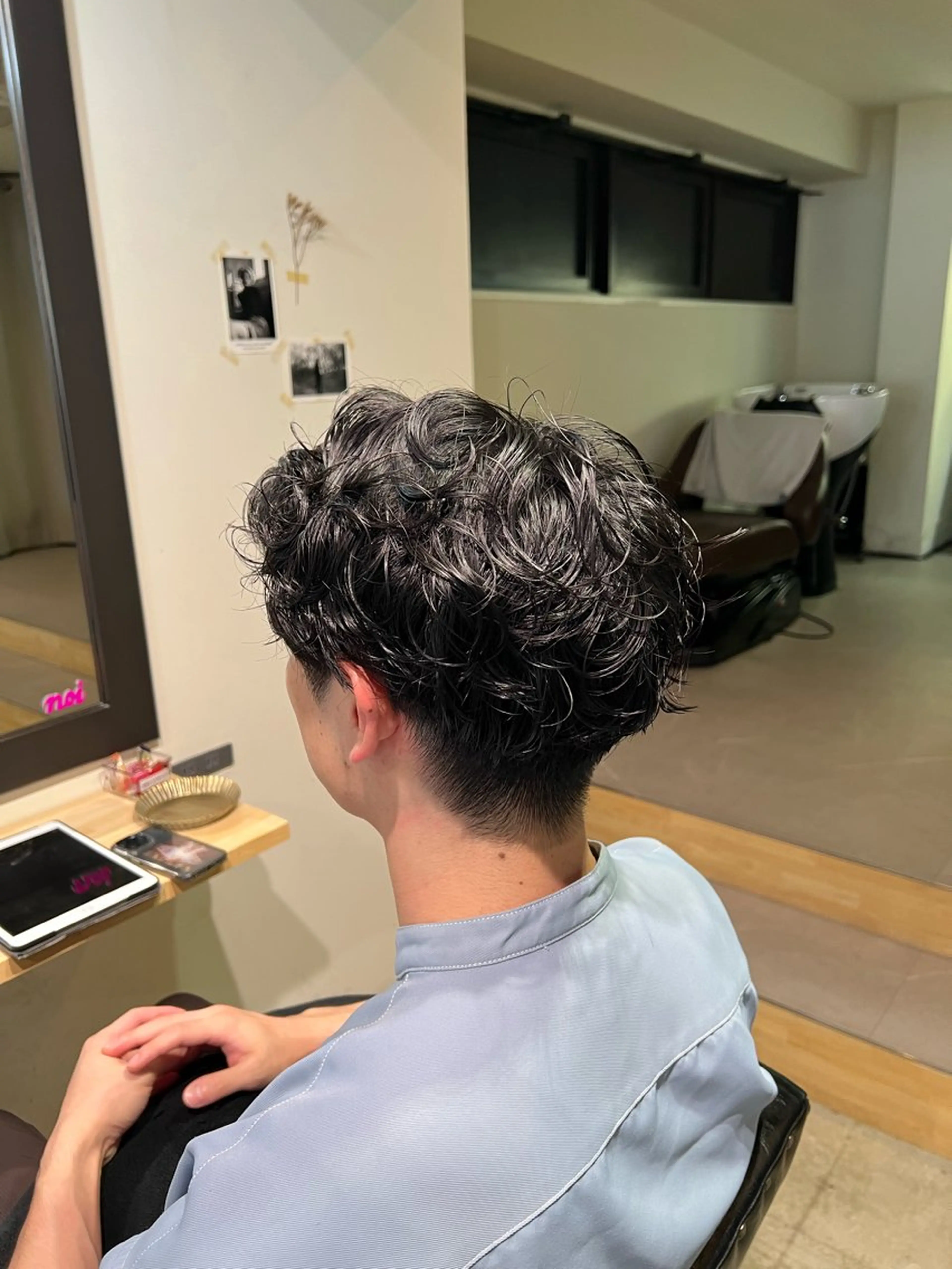 ショート パーマ メンズ メンズパーマ 金山/メンズカット/ パーマ/木澤 航のヘアスタイル