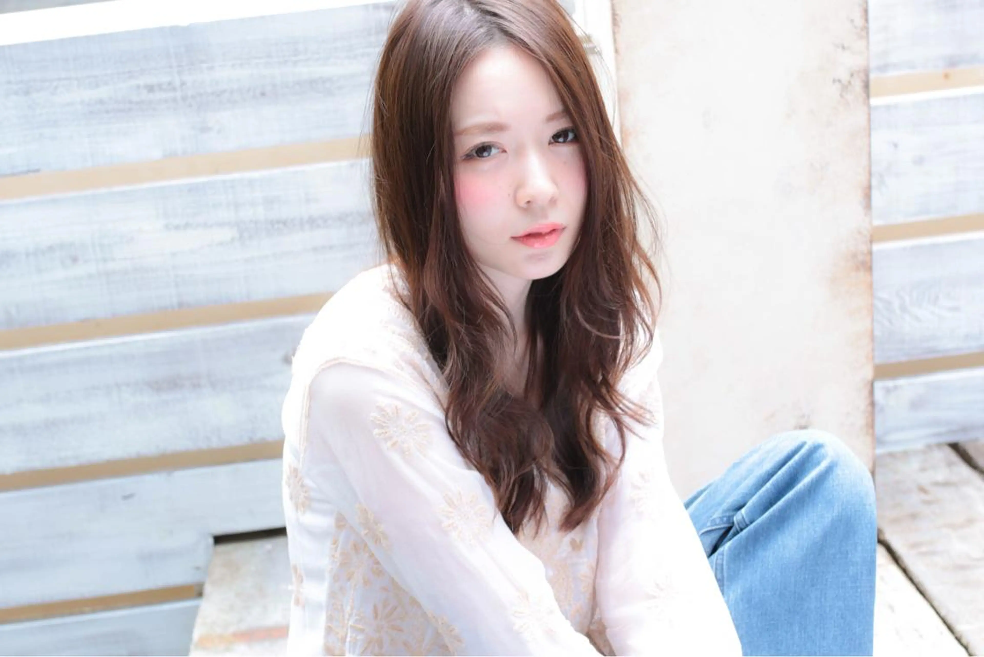 ロング ☆ハイトーン口コミ◎ WiLL/京橋のヘアスタイル