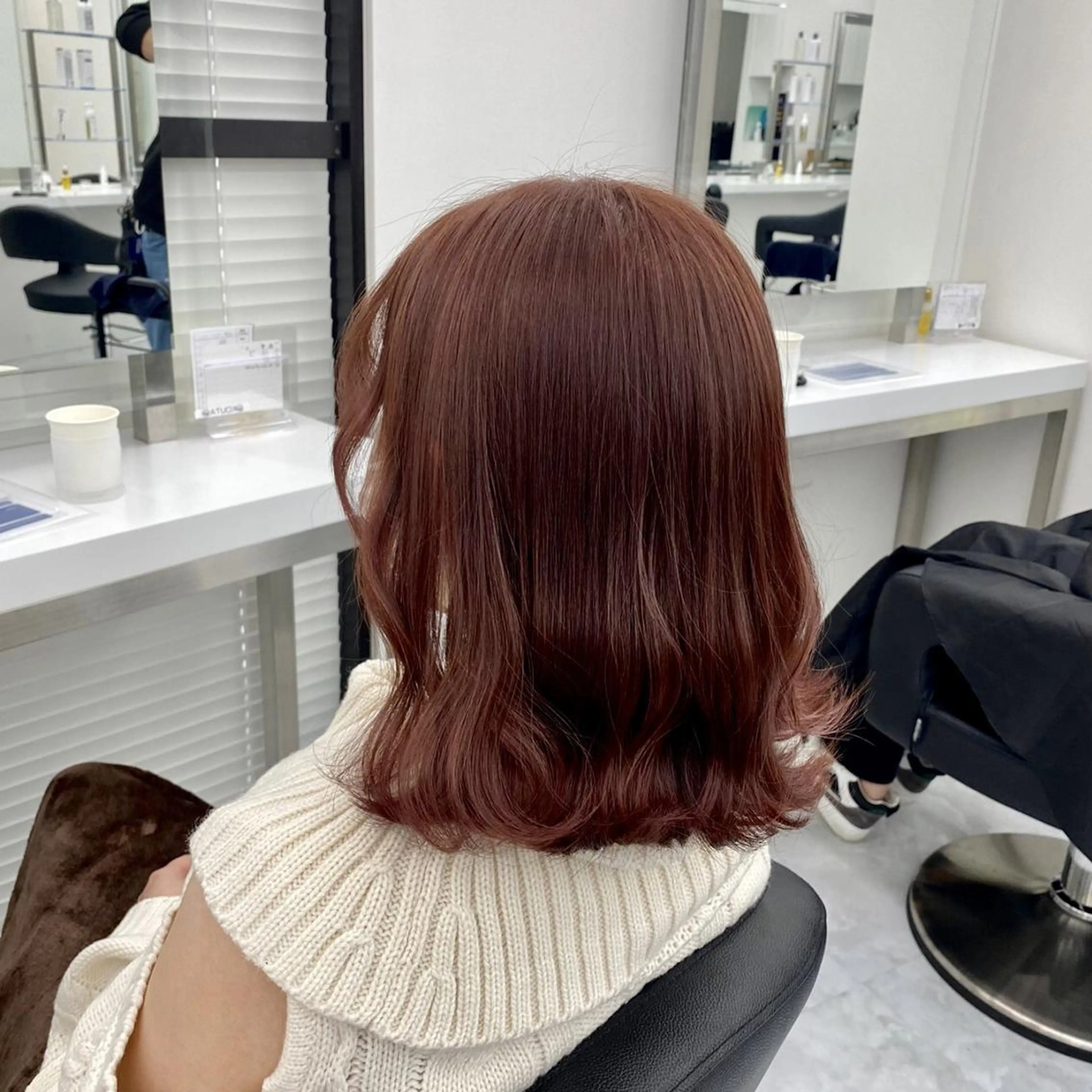 カラー 透明感ブラウン✖️ ボブ🤎ホウトのヘアスタイル