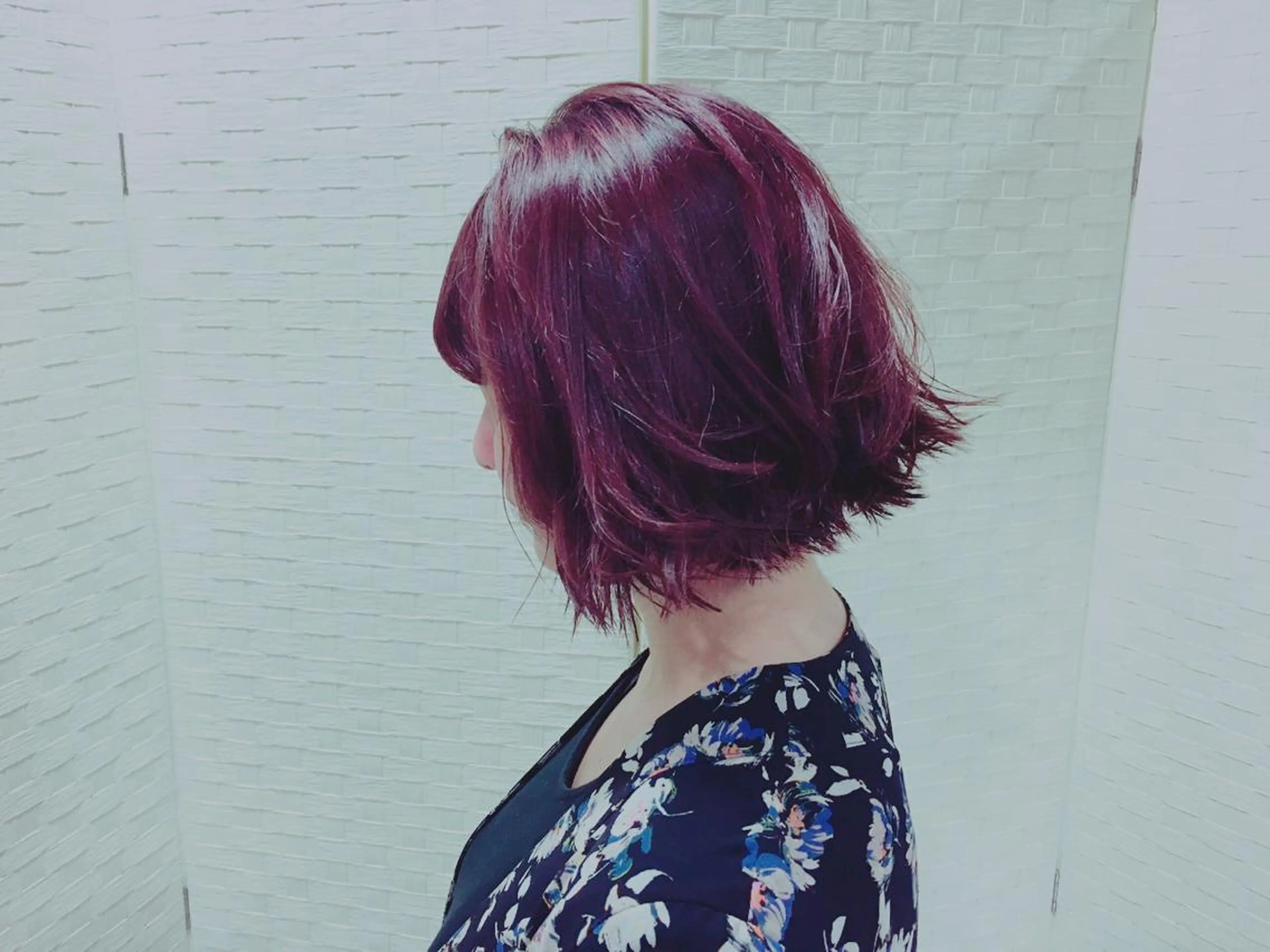 ショート ミディアム カラー ピンクカラー boutique misakiのヘアスタイル