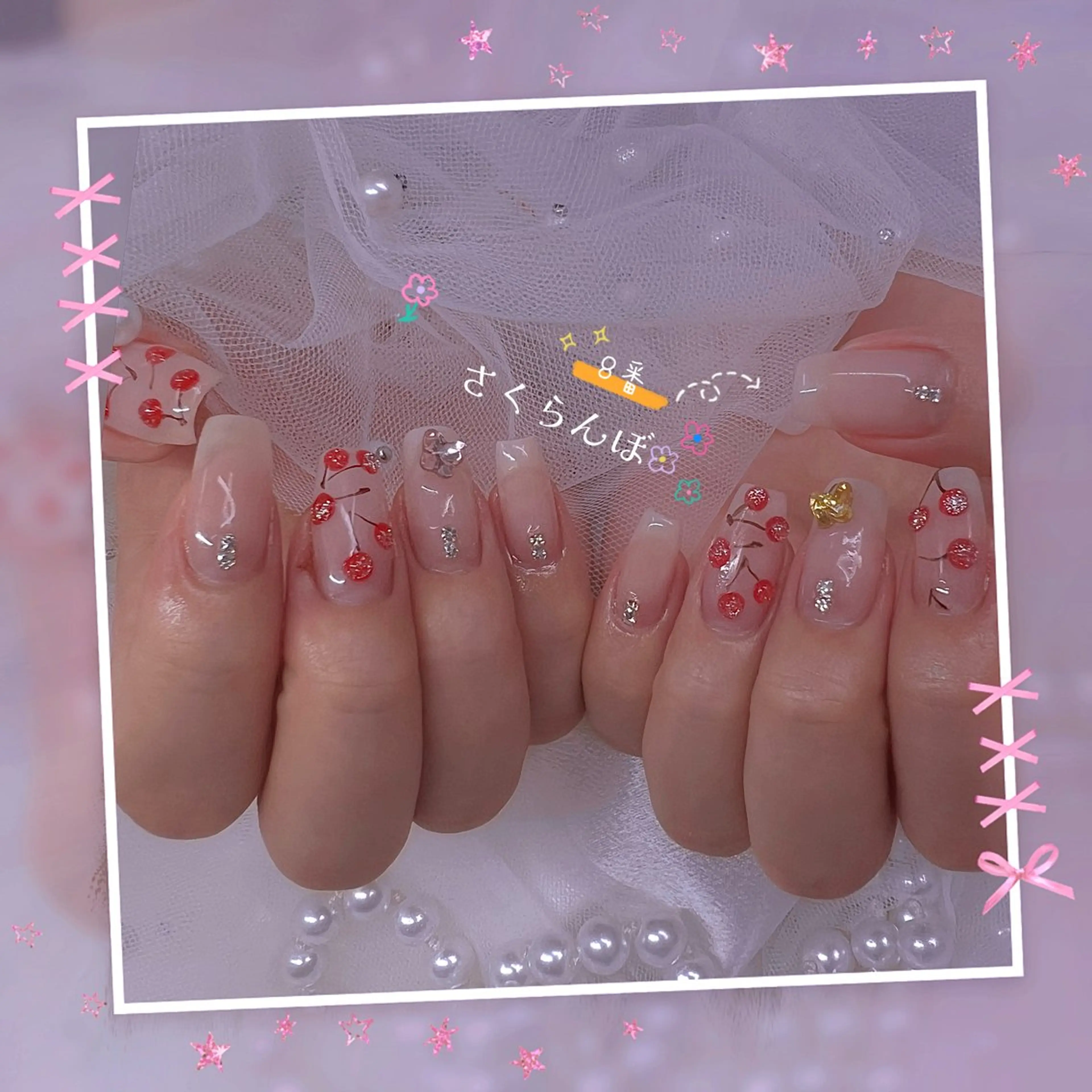 ネイル チークネイル フレンチネイル ガーリー グラデーション マグネットネイル ハンドネイル Chill Nailsalonのネイルデザイン