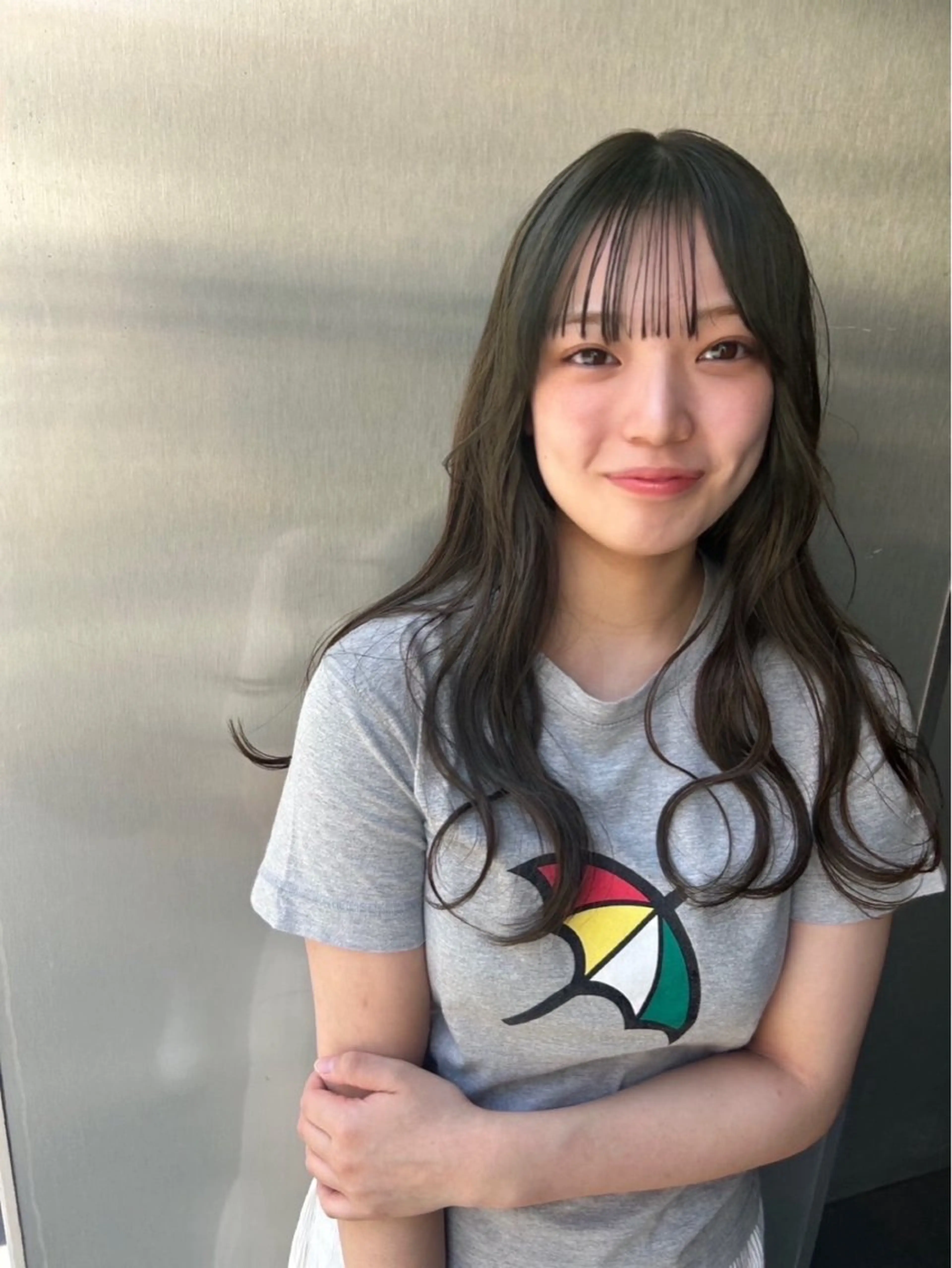 カラー ベージュカラー 透明感カラー オリーブベージュ ヘアカラー ひかり iconのヘアスタイル