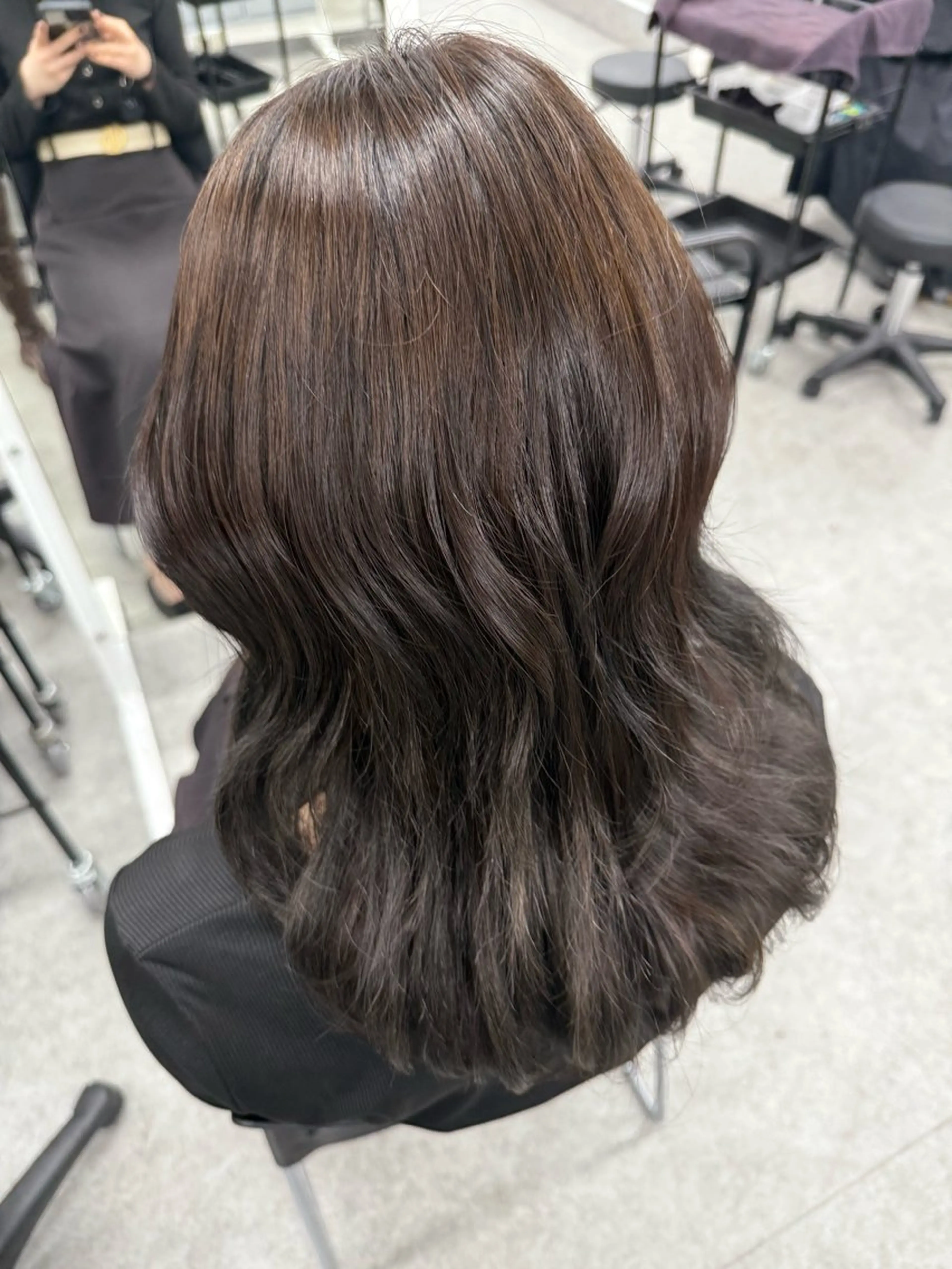 セミロング カラー ヘアカラー 🩰girlyモテ ヘア🩰🍨AYAのヘアスタイル